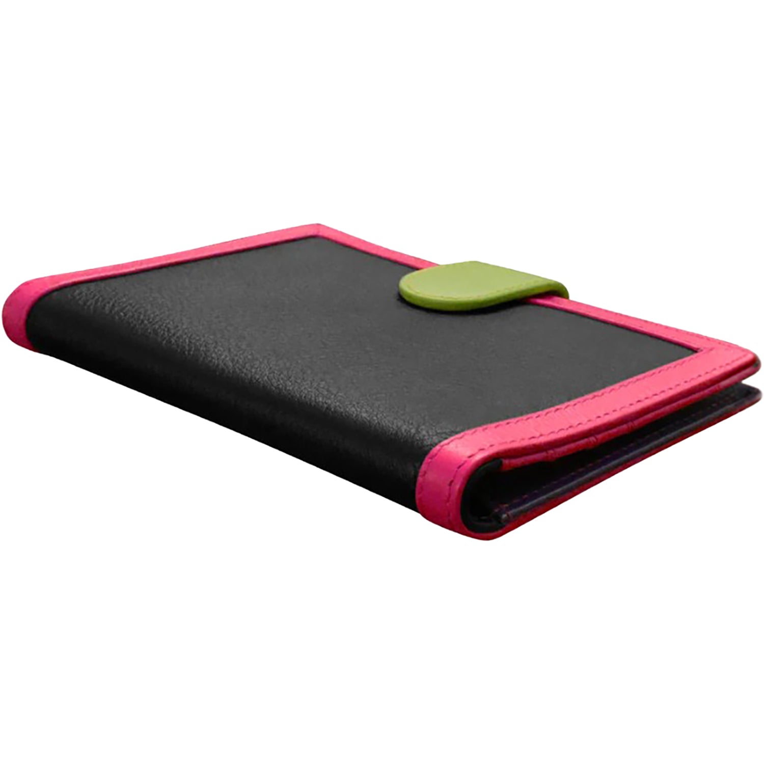 Womens Ili new york ili New York Multi Color Passport Wallet Black Brights Leather Black Brights