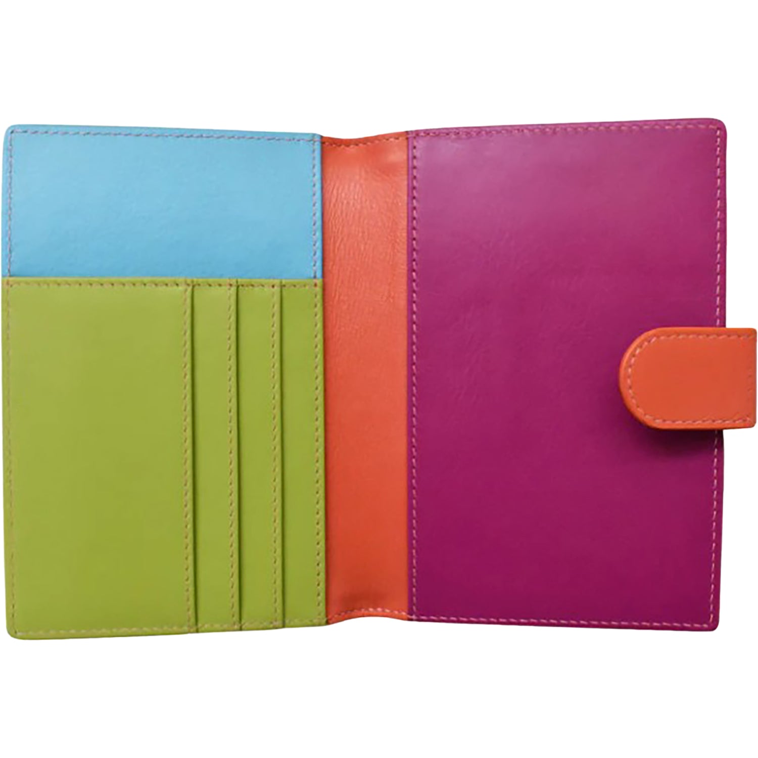 Womens Ili new york ili New York Multi Color Passport Wallet Paradise Multi Leather Paradise Multi Leather