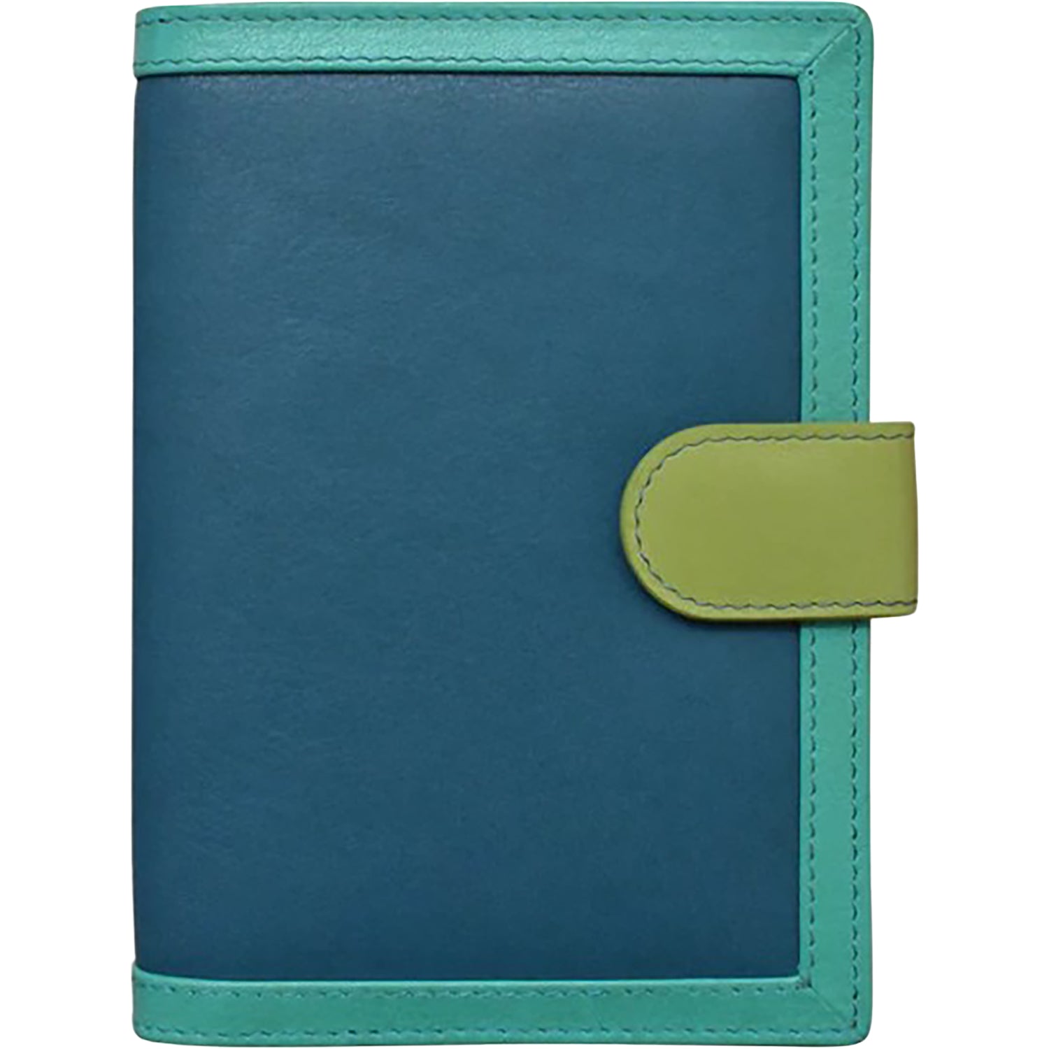 Womens Ili new york ili New York Multi Color Passport Wallet Serenity Multi Leather Serenity Multi