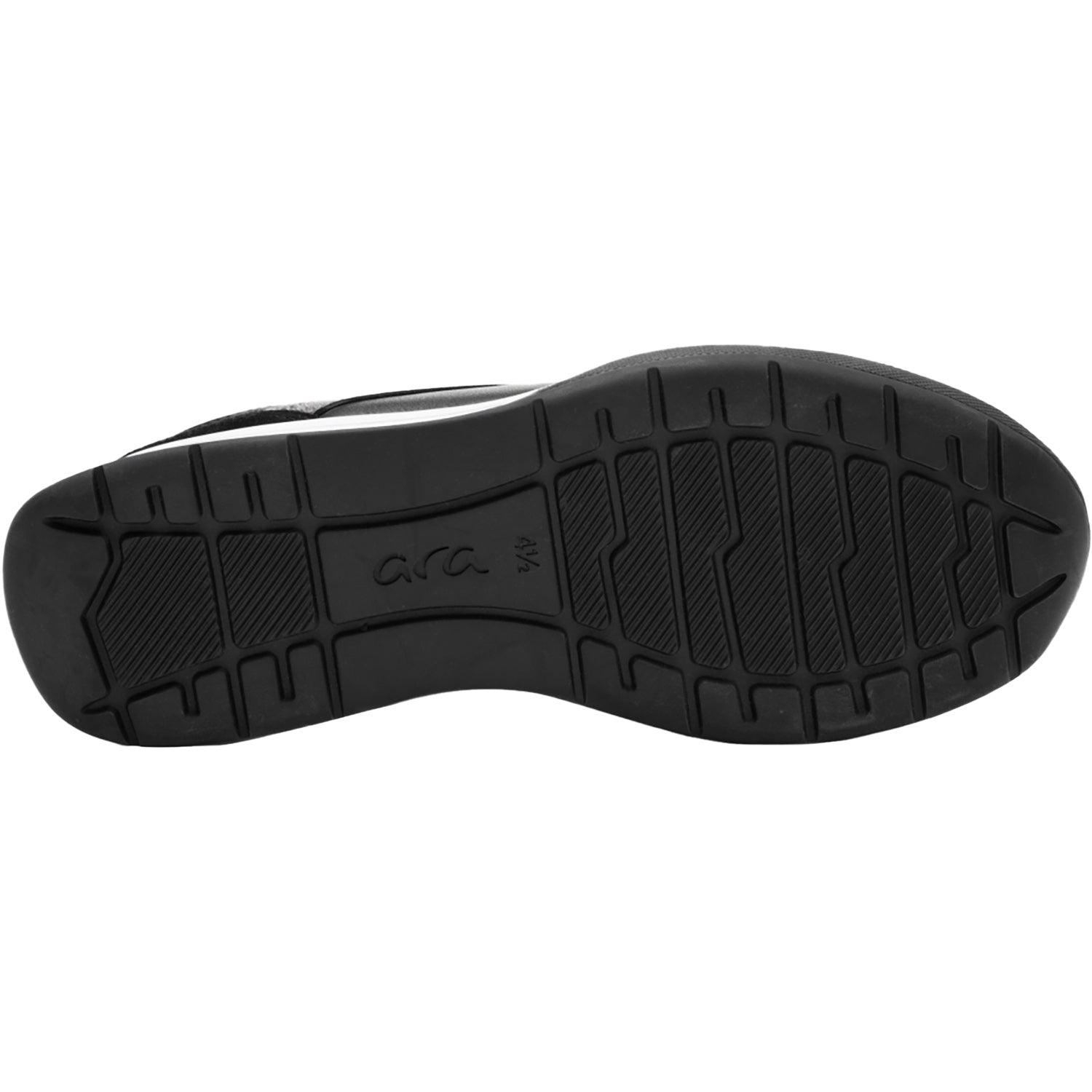 Womens Ara shoes Ara Myrtle Women's Sporty Lace Up Shoes Black/Graphite Metallic Suede/Leather Combi Black/Graphite Metallic Suede/Leather Combi