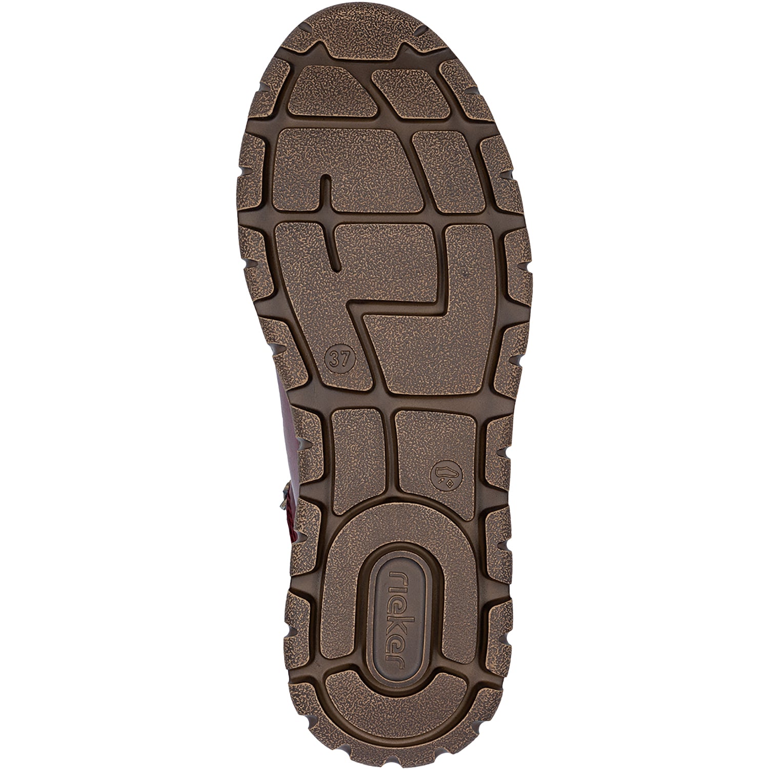 Womens Rieker Women's Rieker N1305-35 Vino/Orange-Multi/Vinorosso Leather Vino/Orange-Multi/Vinorosso