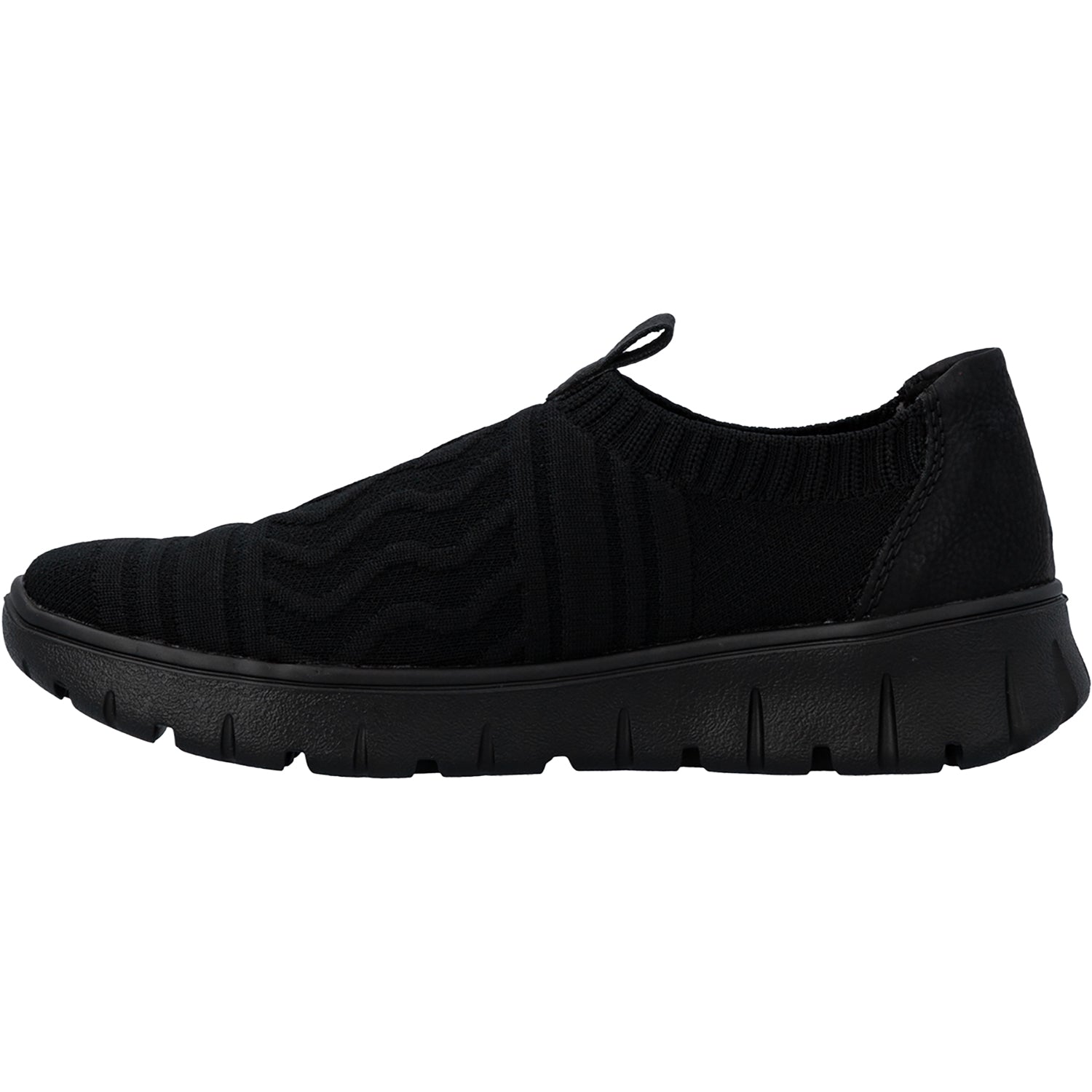 Womens Rieker Rieker N1354-00 Women's Casual Slip-Ons Schwarz/Schwarz Schwarz/Schwarz