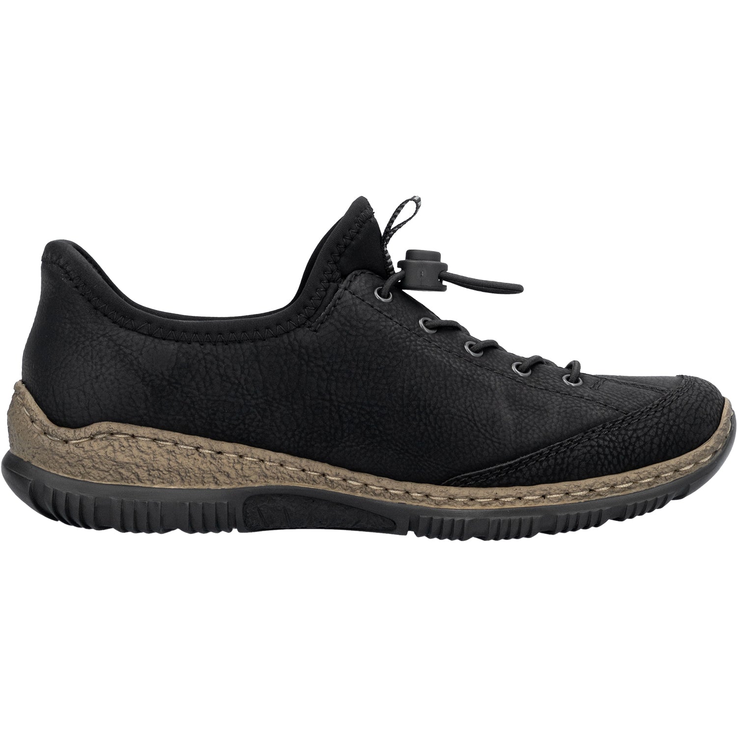 RIEKER フラット スライド サンダル ブラック スニーカー スニーカーサンダル ハイフリッパー / SNEAKER SANDAL HYFLIPPER