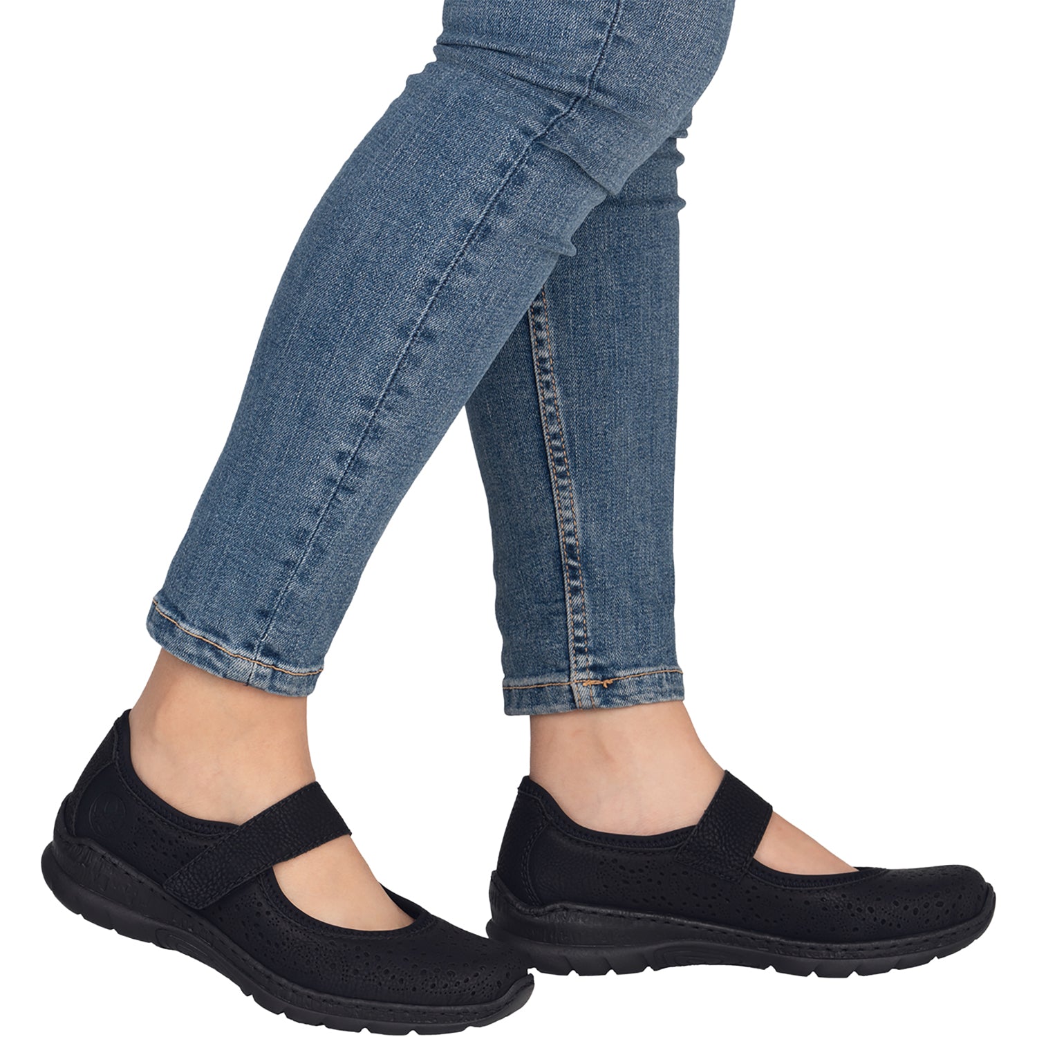 Womens Rieker Rieker N4299-00 Nikita 99 Women's Mary Janes Schwarz/Schwarz/Schwarz Schwarz/Schwarz/Schwarz