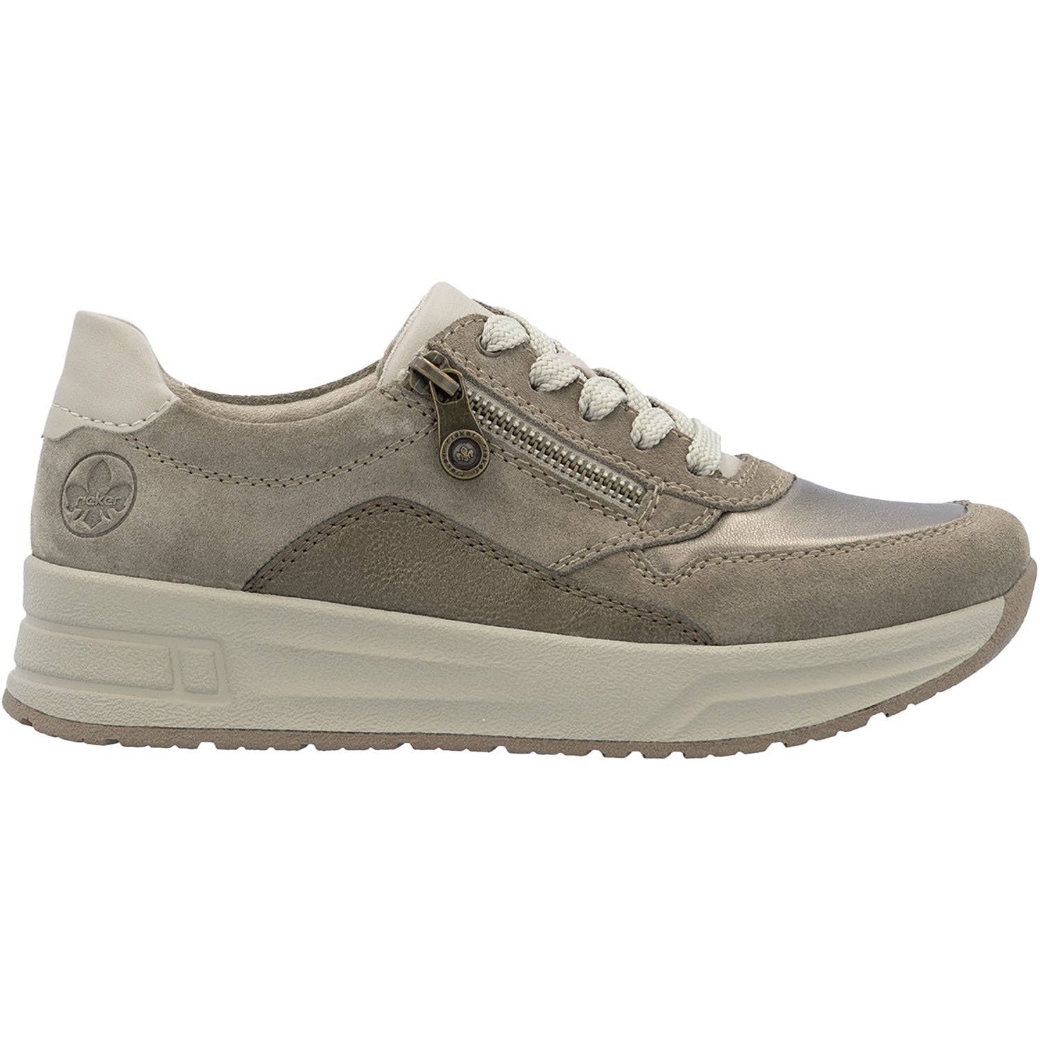 Womens Rieker Rieker N8114-61 Doerte Women's Lace Up Shoes Merino/Bronze/Lehu/Bronze Leather Merino/Bronze/Lehu/Bronze Leather
