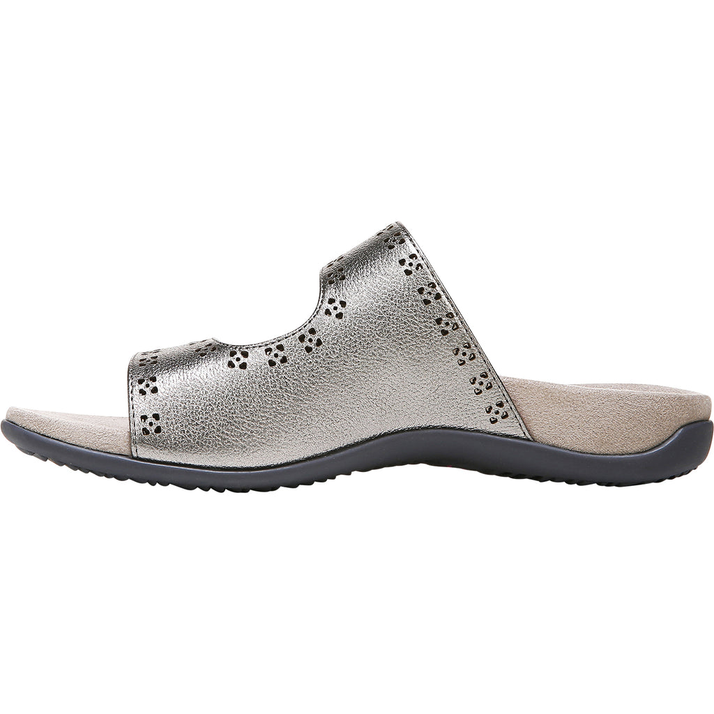 Womens Vionic Women's Vionic Nakia Pewter Leather Pewter Leather