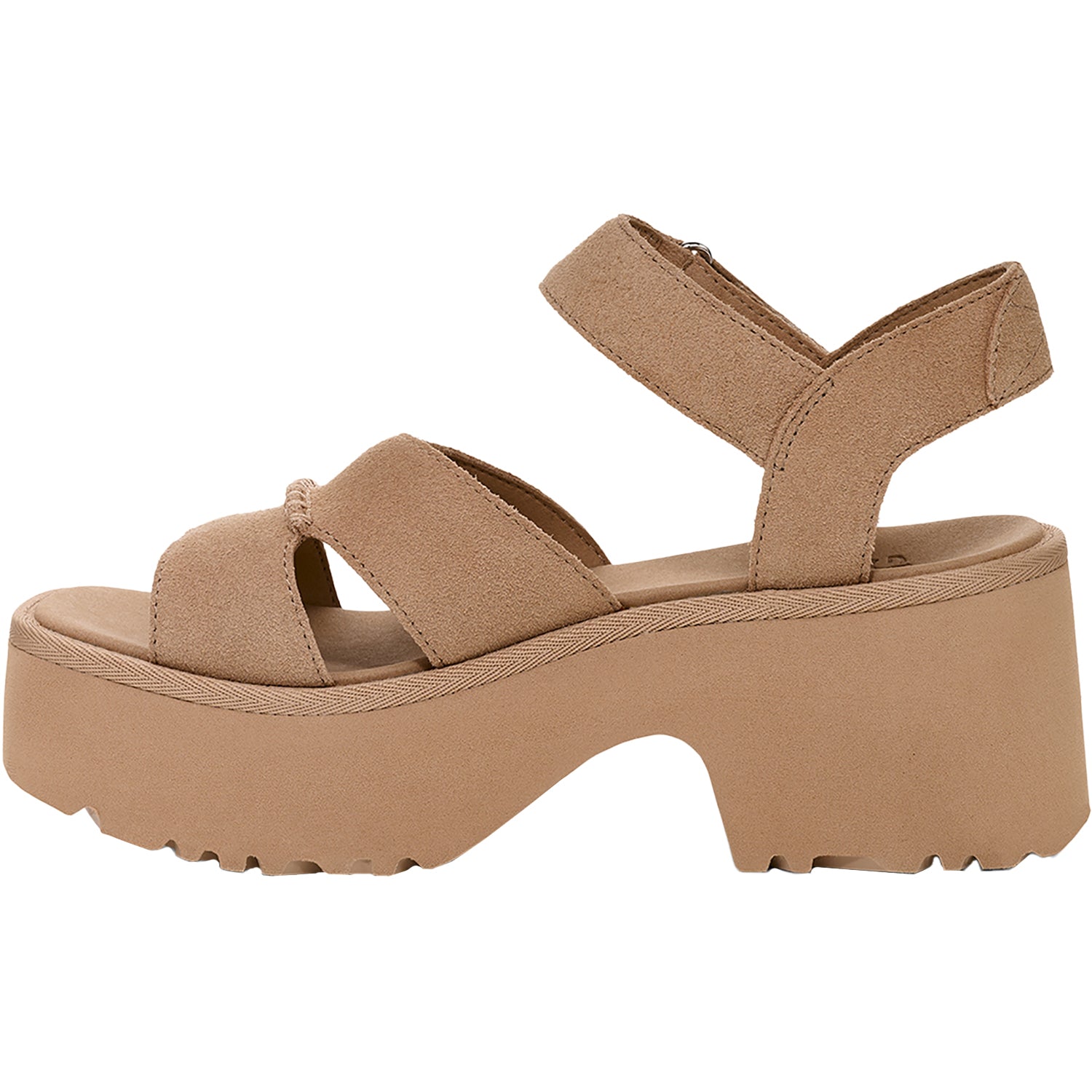 Womens Ugg UGG New Heights Ankle Strap Women's Sandals Mustard Seed Mustard Seed