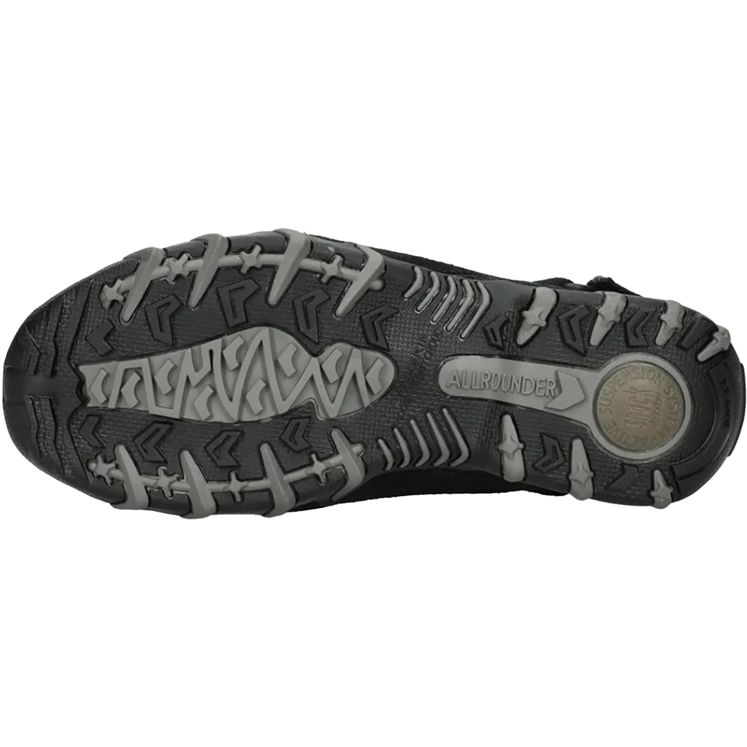 Womens Allrounder by mephisto Allrounder by Mephisto Niro Women's Athletic Shoes Black Suede/Black Mesh Black Suede/Black Mesh
