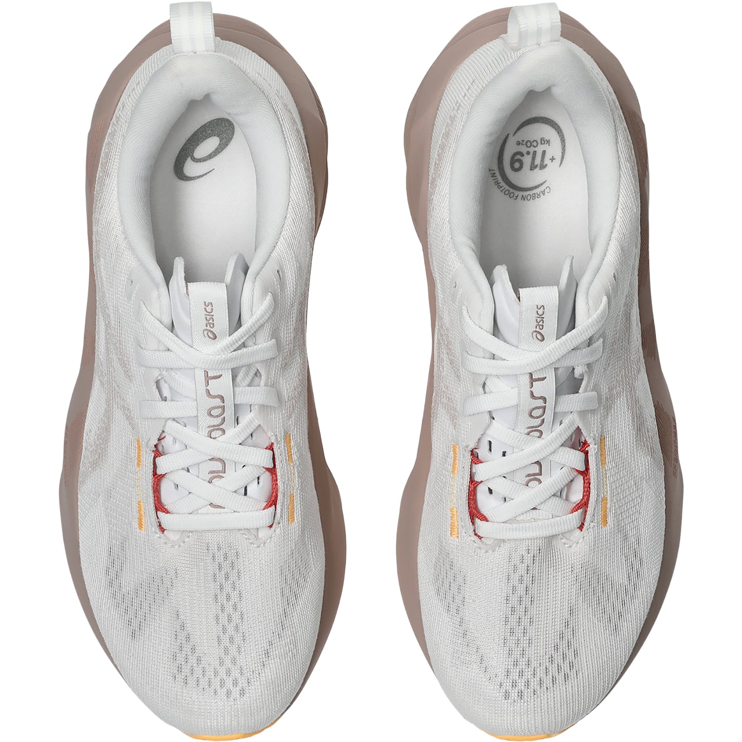 Womens Asics ASICS Novablast 5 (Neutral Support) Women's Athletic Shoes White/Fawn White/Fawn
