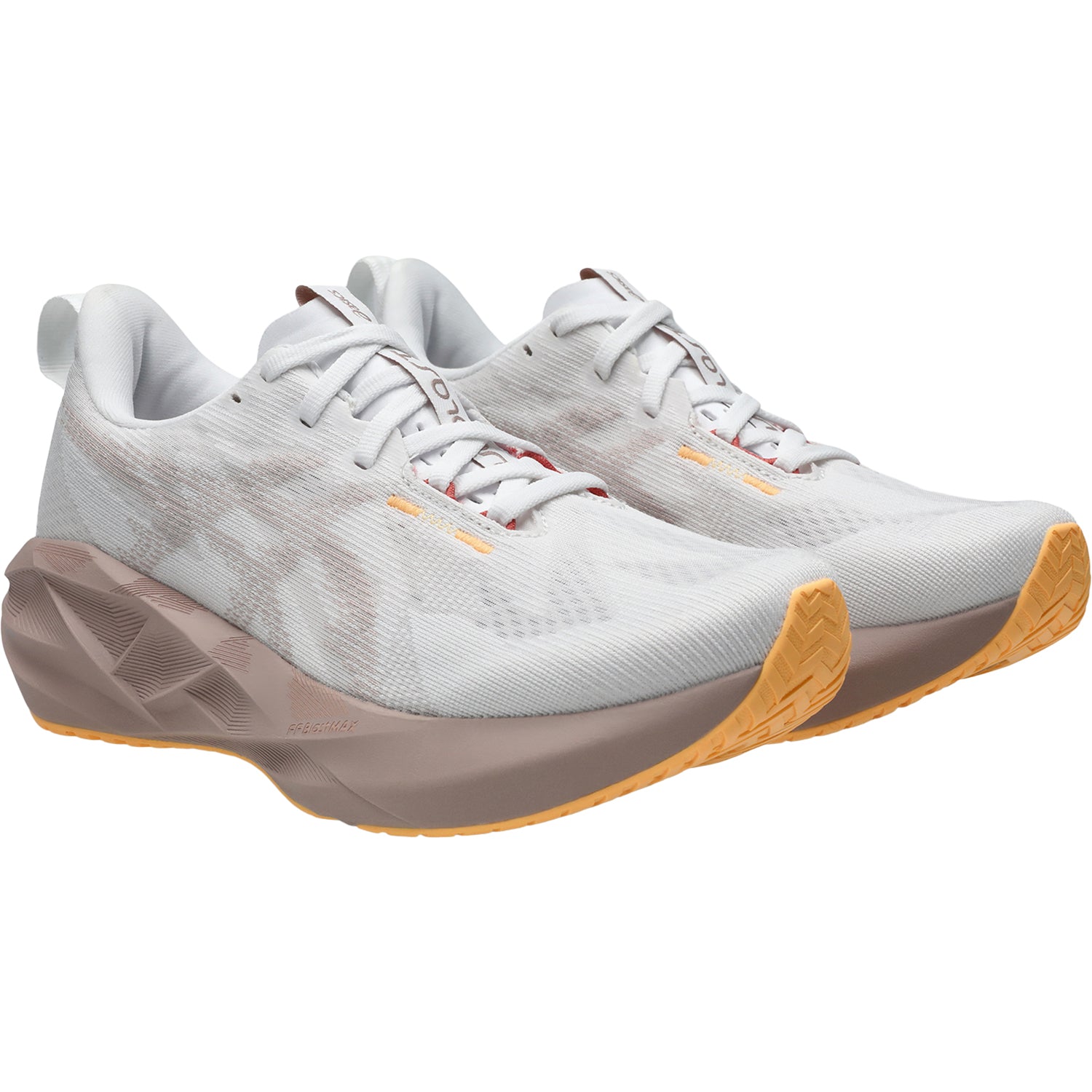Womens Asics ASICS Novablast 5 (Neutral Support) Women's Athletic Shoes White/Fawn White/Fawn