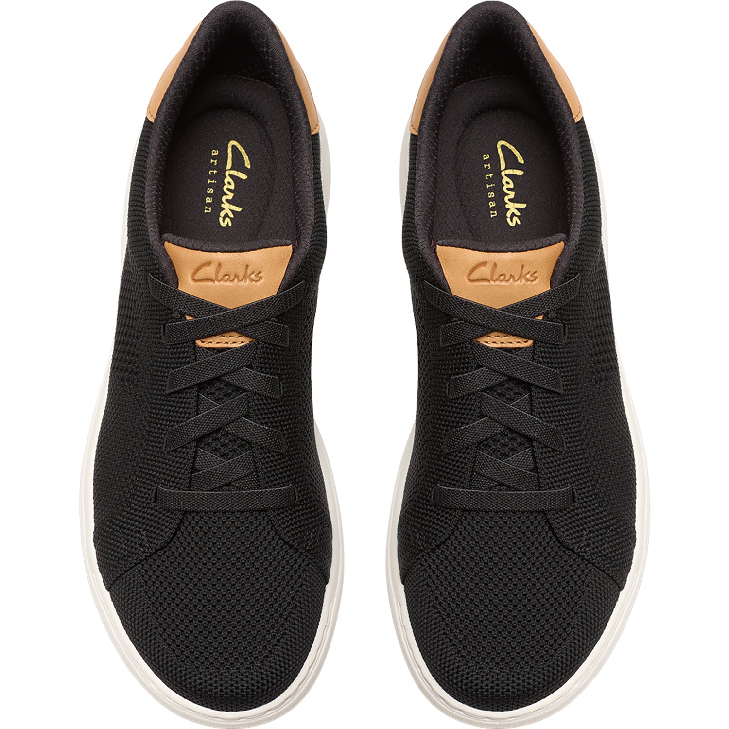 Womens Clarks Clarks Nalle Walk Women's Athletic Shoes & Athleisure Shoes Black Knit Black Knit