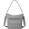 Womens Baggallini Baggallini Nolita Convertible Crossbody Handbag Opal Grey Twill Opal Grey Twill
