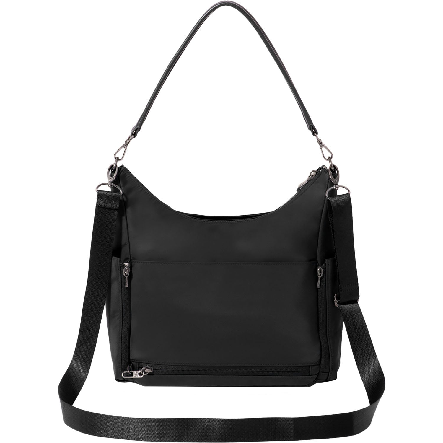 Womens Baggallini Baggallini Nolita Convertible Hobo Handbag Black Twill Black Twill
