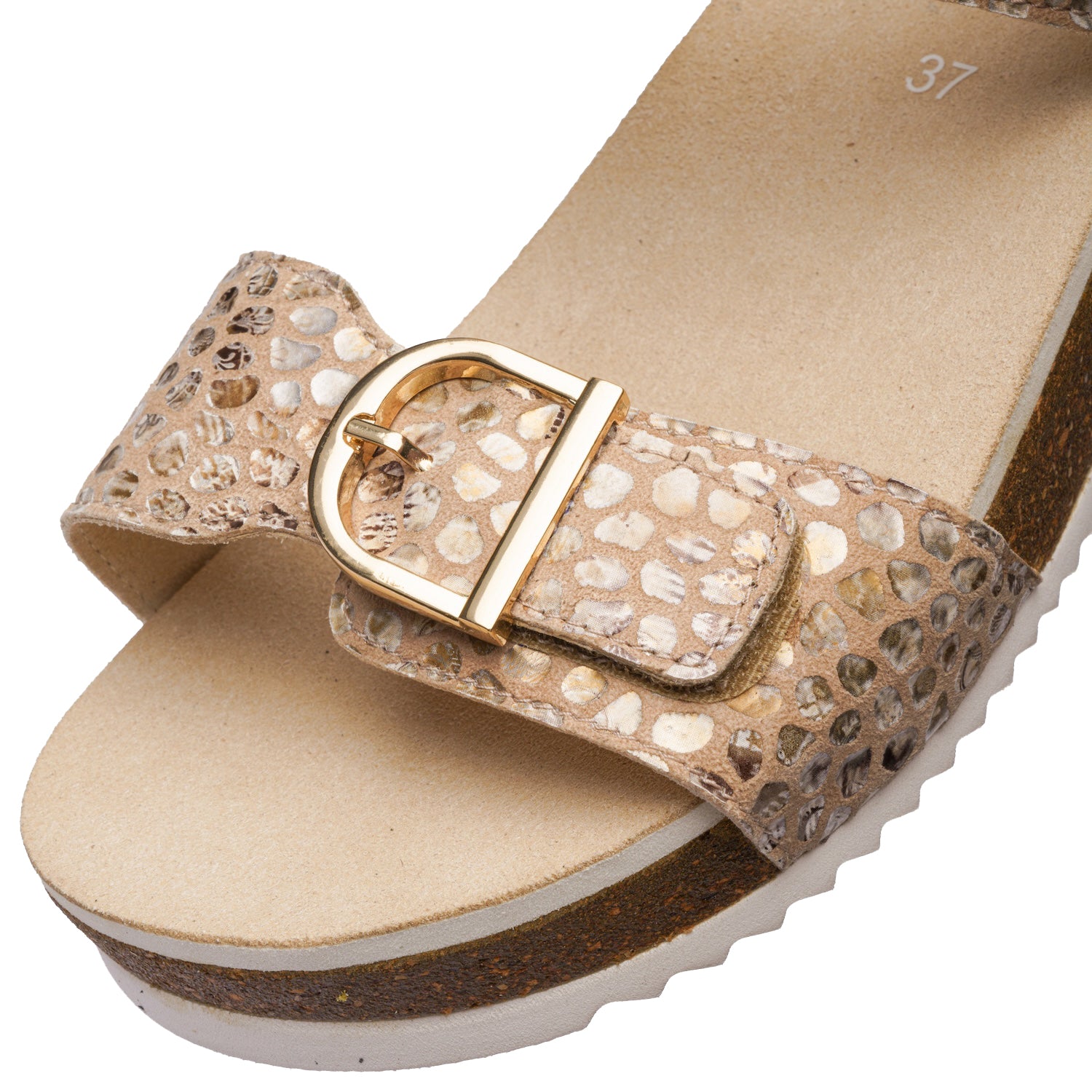 Womens Ara shoes Ara Nova Women's Wedge Sandals Camel Konfettikid Leather Camel Konfettikid Leather