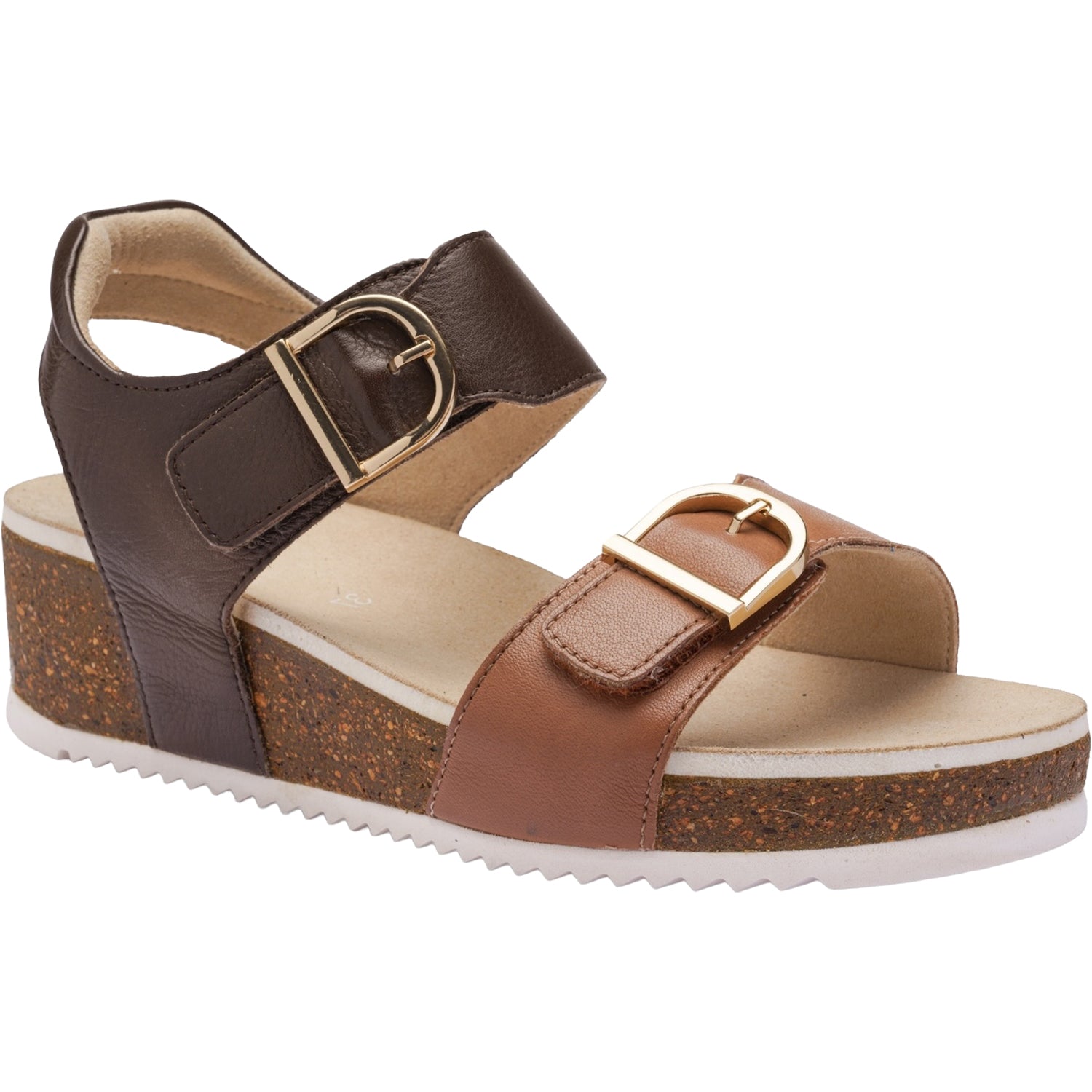 Womens Ara shoes Ara Nova Women's Wedge Sandals Mousse/Mocha Calf Mousse/Mocha Calf