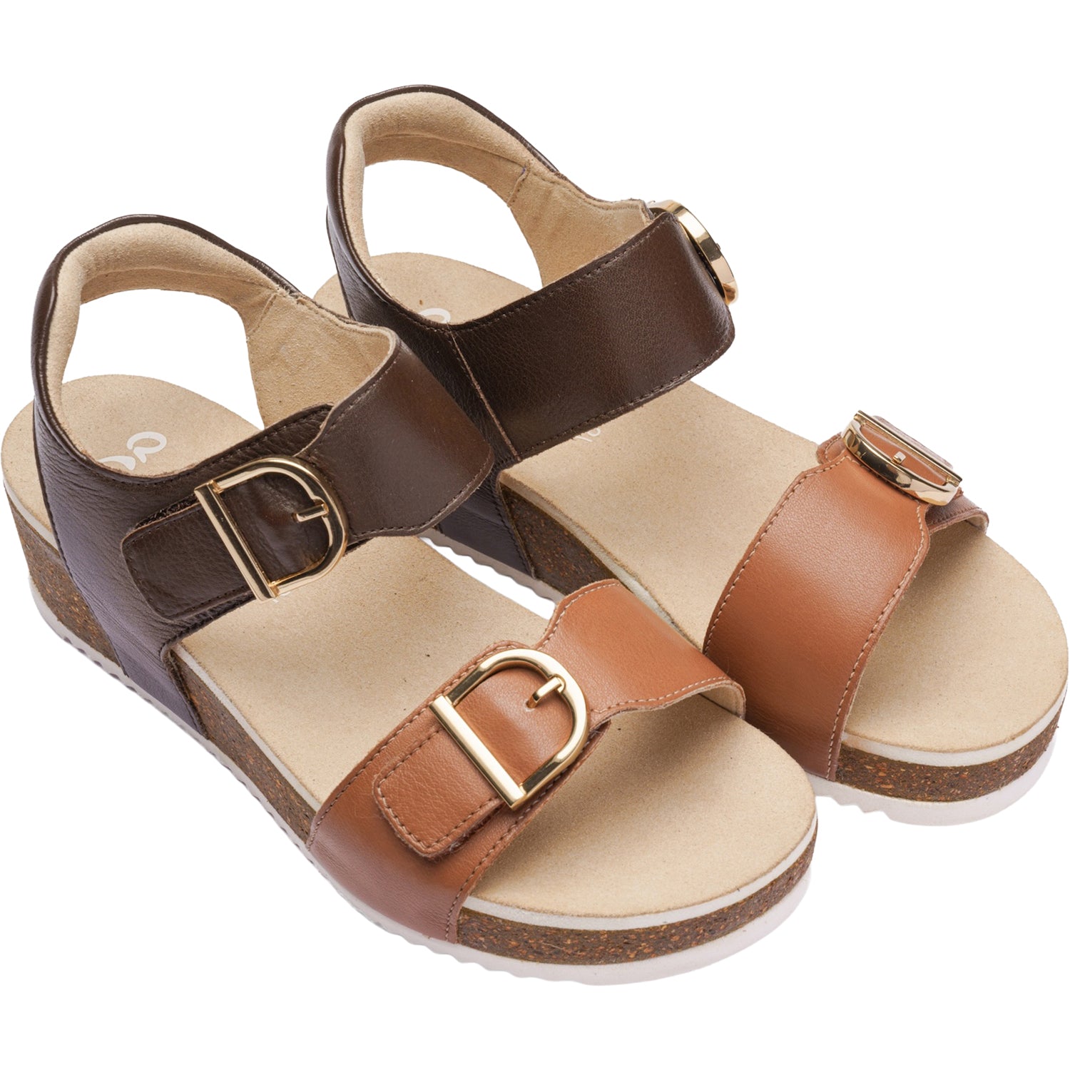Womens Ara shoes Ara Nova Women's Wedge Sandals Mousse/Mocha Calf Mousse/Mocha Calf