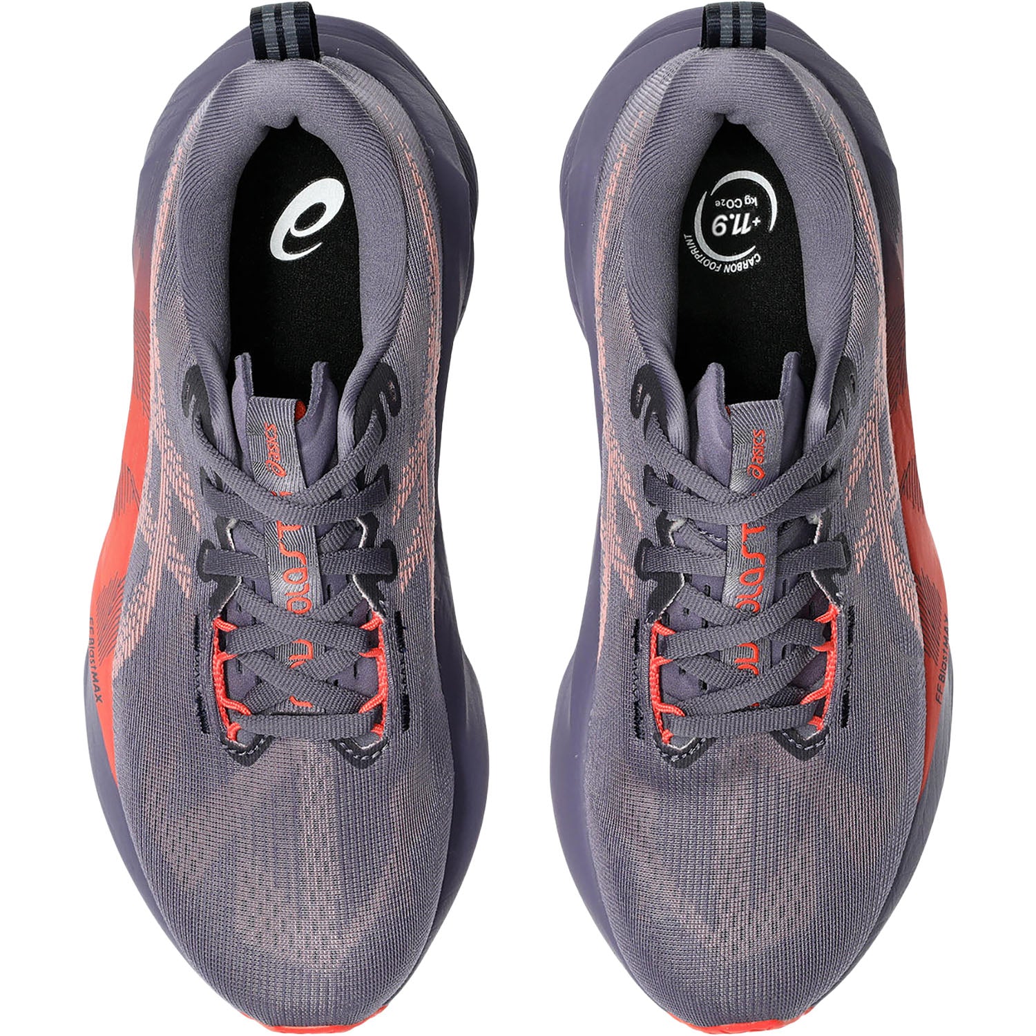 Womens Asics ASICS Novablast 5 (Neutral Support) Women's Athletic Shoes Greyish Purple/Coral Reef Greyish Purple/Coral Reef