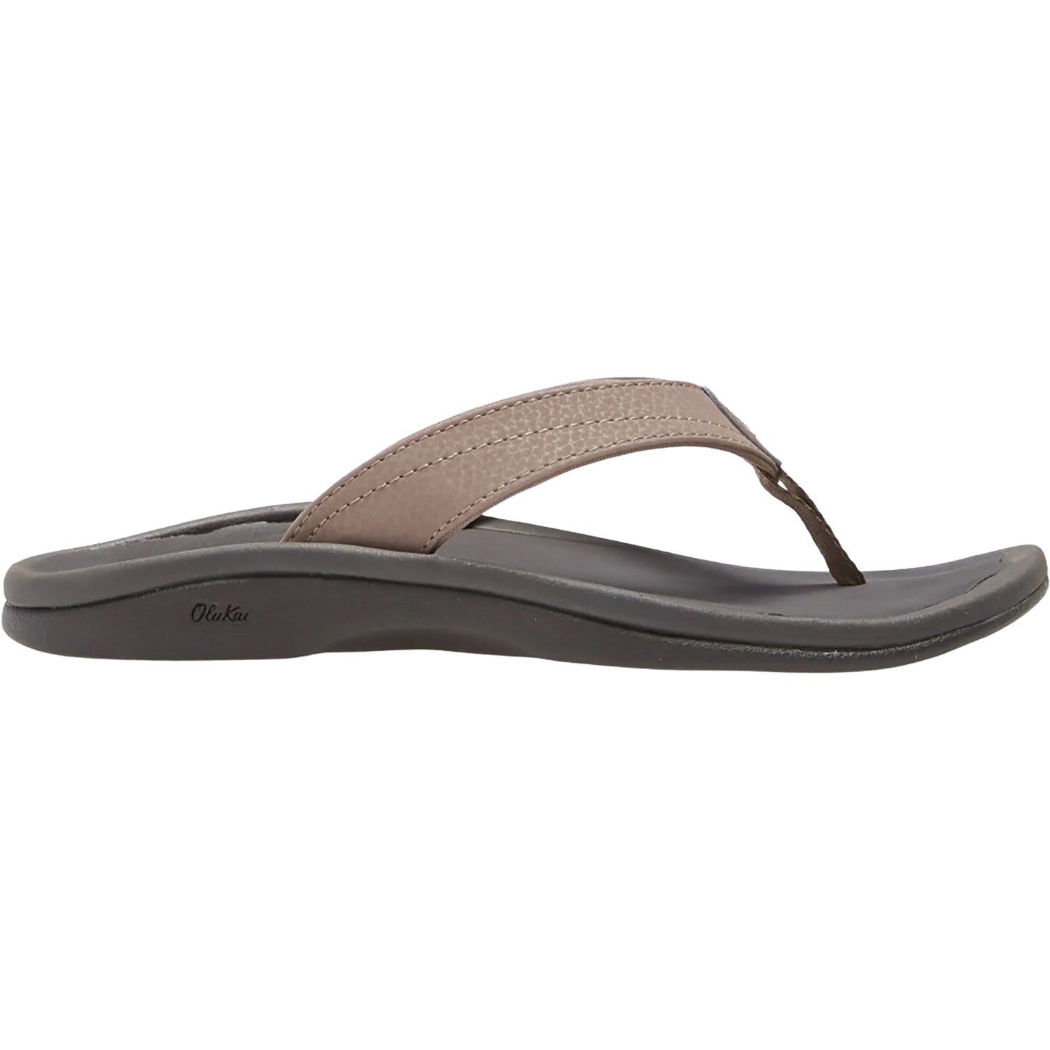 Womens Olukai OluKai Ohana Women's Sandals Thong Sandals Warm Taupe/Black Warm Taupe/Black