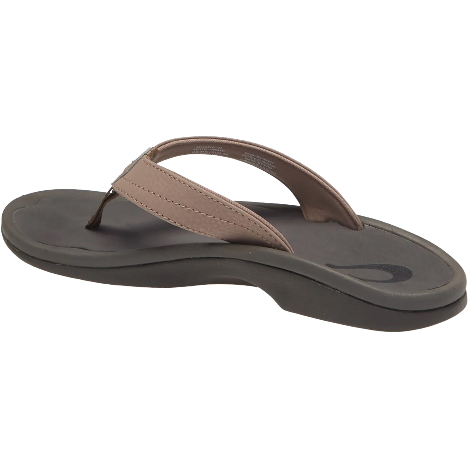 Womens Olukai OluKai Ohana Women's Sandals Thong Sandals Warm Taupe/Black Warm Taupe/Black