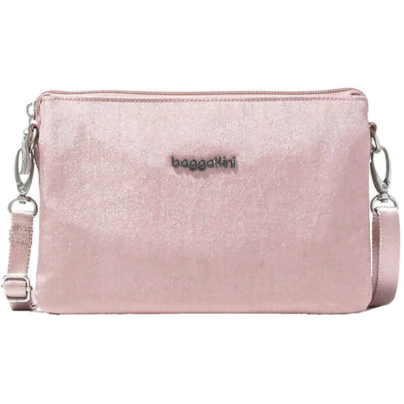 Women's Baggallini The Only Mini Bag Blush Shimmer Nylon