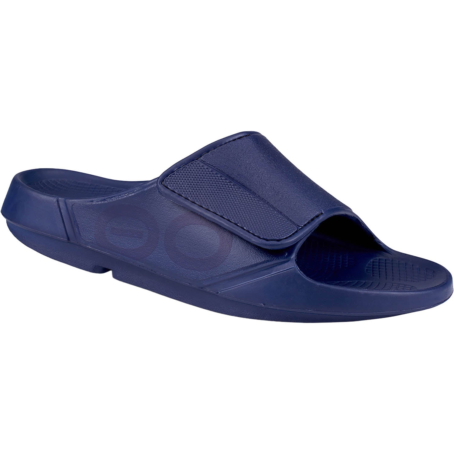 Unisex Oofos OOFOS OOahh Sport Flex Unisex Recovery Slide Sandals Navy Navy