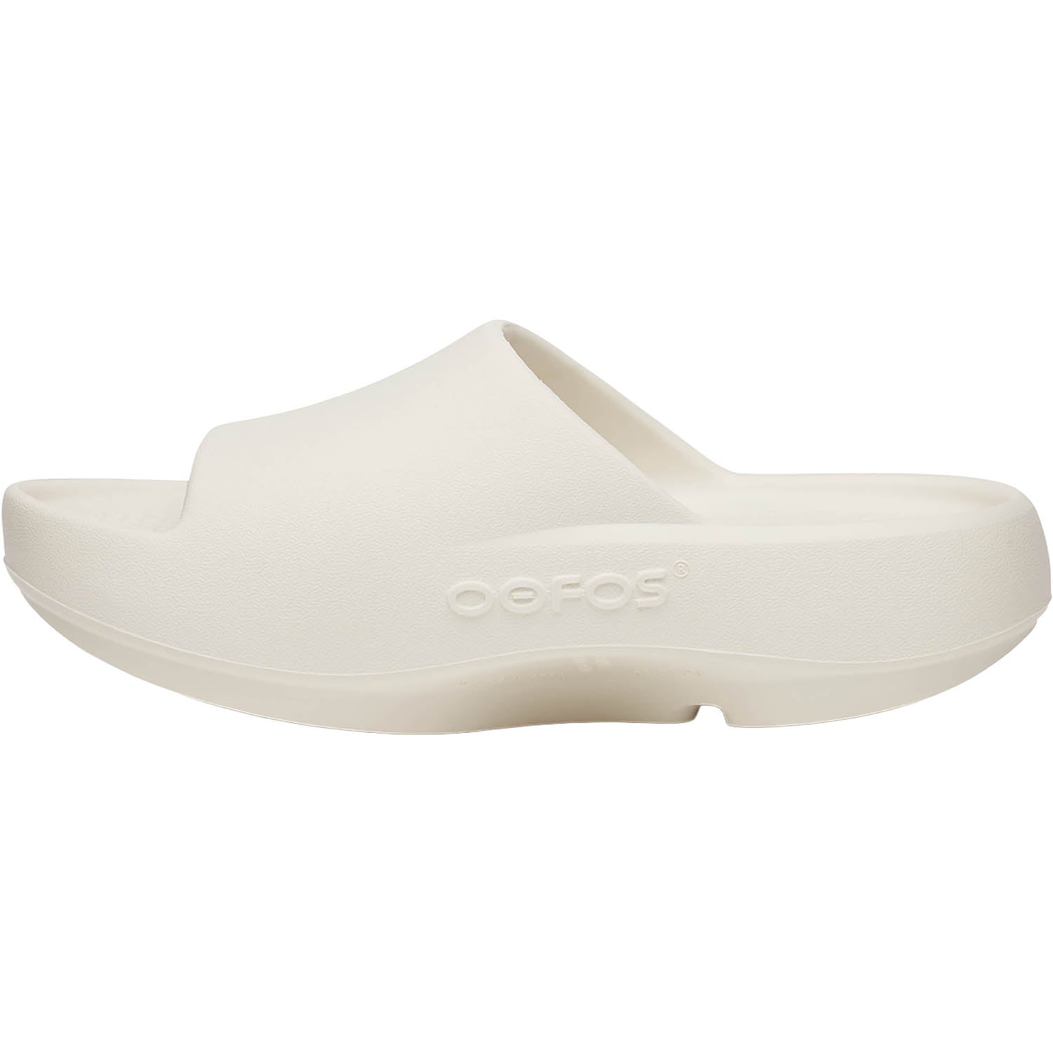 Unisex Oofos OOFOS OOahh+ Unisex Recovery Slide Sandals Chalk Chalk