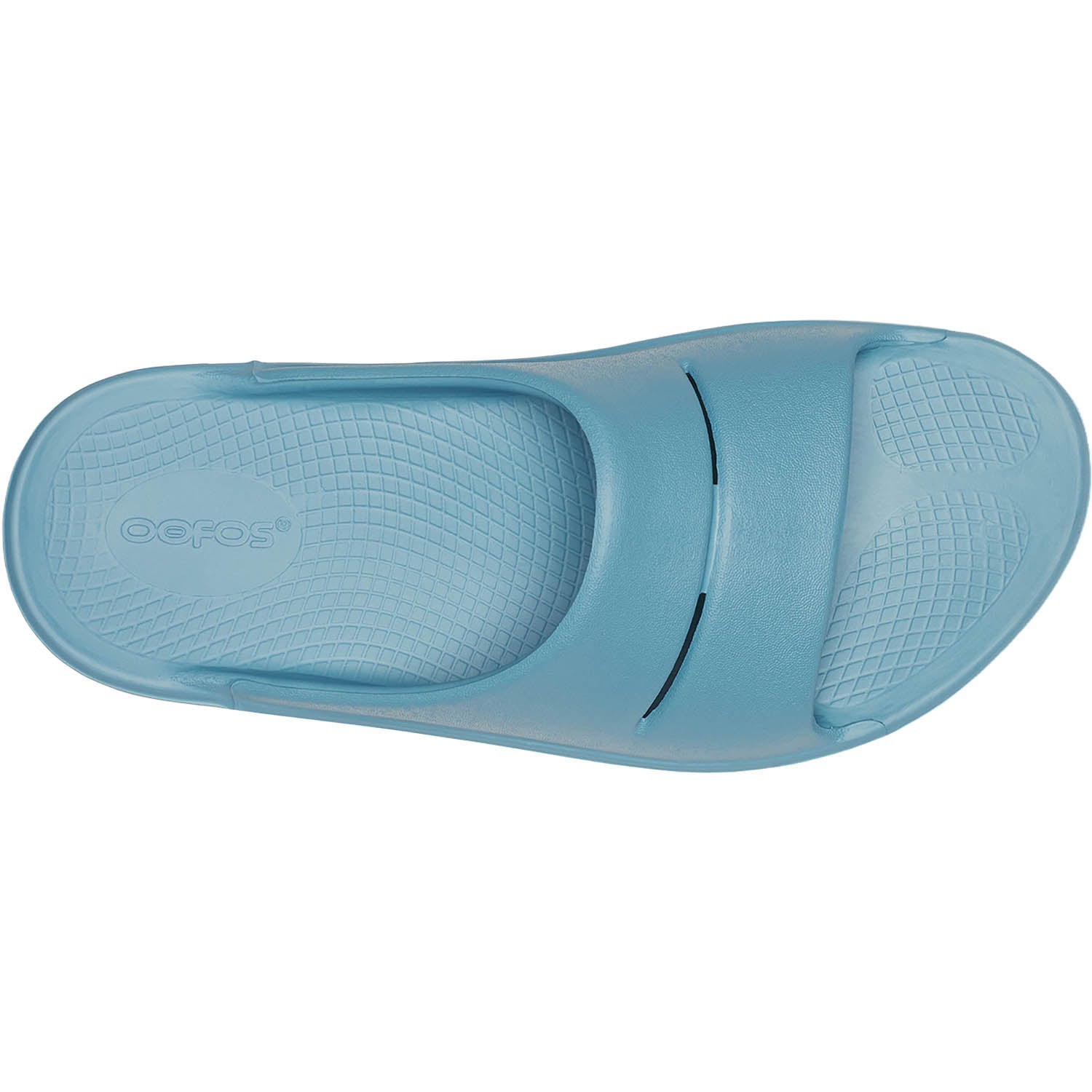 Unisex Oofos OOFOS OOahh Unisex Recovery Slide Sandals Ocean Blue Ocean Blue