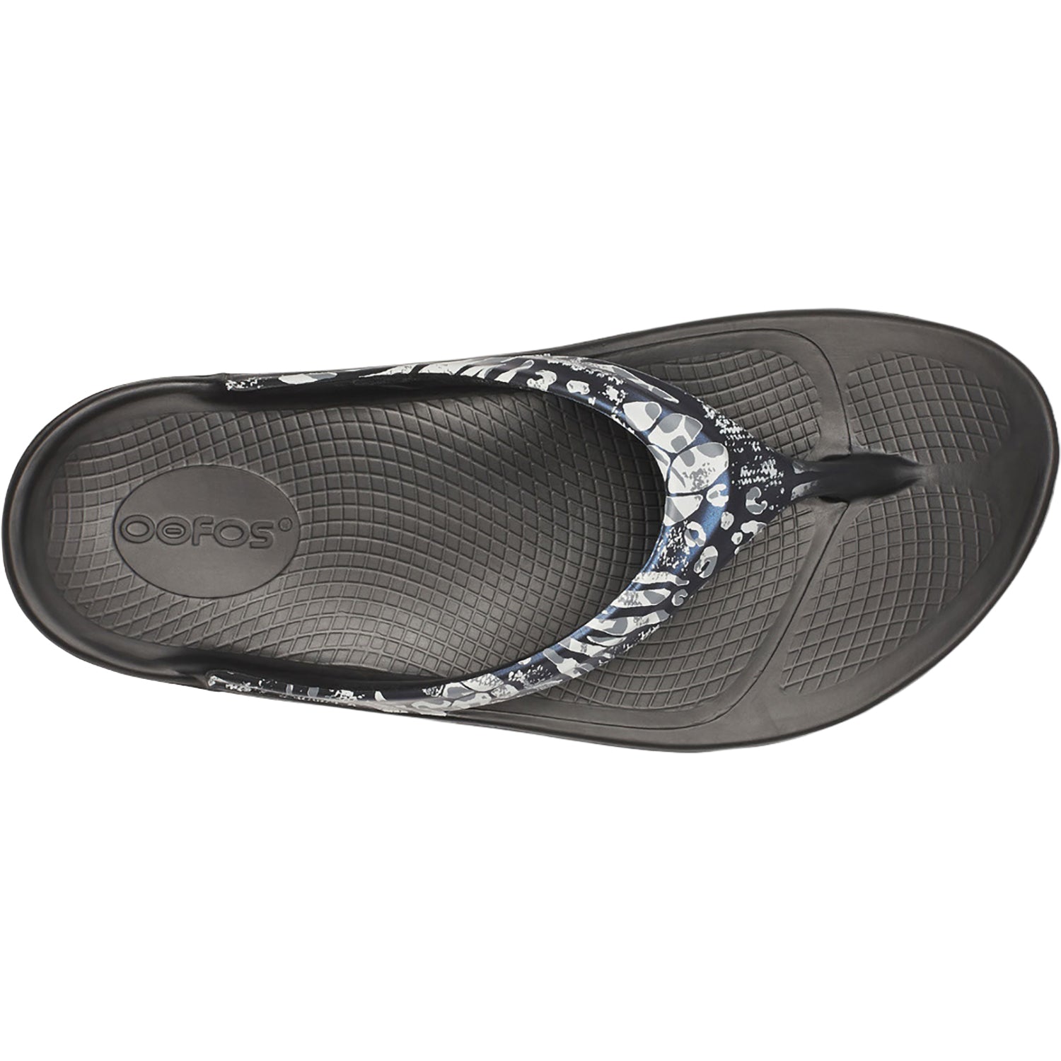 Womens Oofos Oofos OOLala Limited Women's Recovery Slide Sandals Black Combo Camo Black Combo Camo