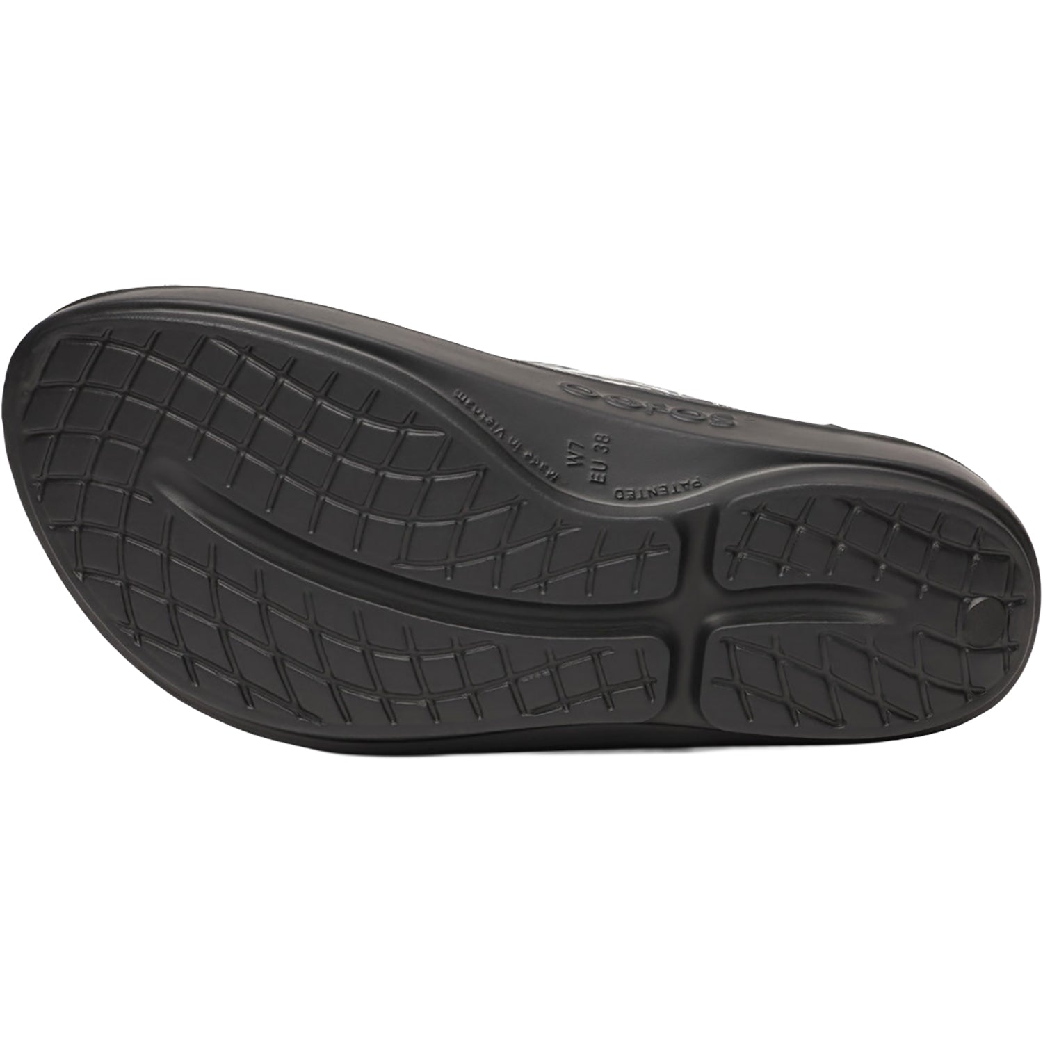 Womens Oofos Oofos OOLala Limited Women's Recovery Slide Sandals Black Combo Camo Black Combo Camo