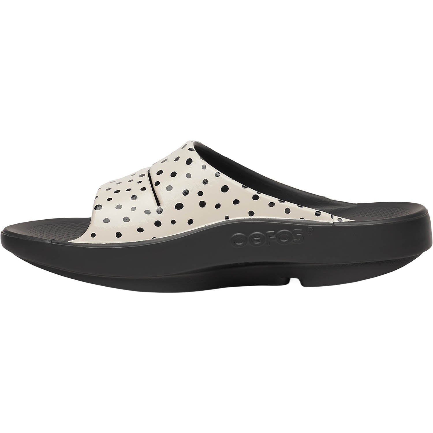 Womens Oofos OOFOS OOahh Limited Unisex Recovery Slides Pebble Pebble