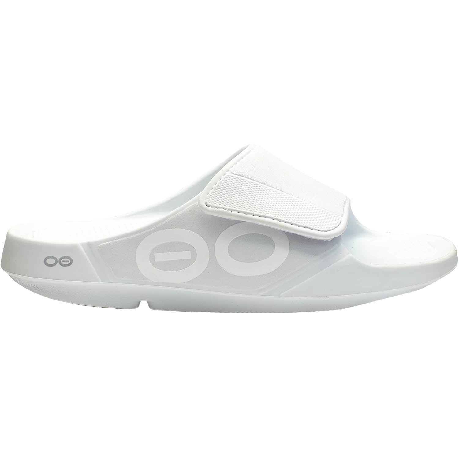 Unisex Oofos OOFOS OOahh Sport Flex Unisex Recovery Slide Sandals White White