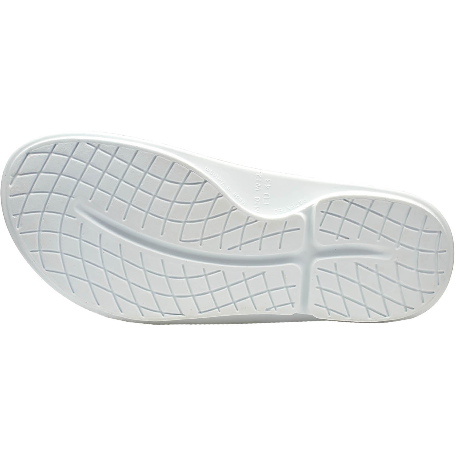 Unisex Oofos OOFOS OOahh Sport Flex Unisex Recovery Slide Sandals White White