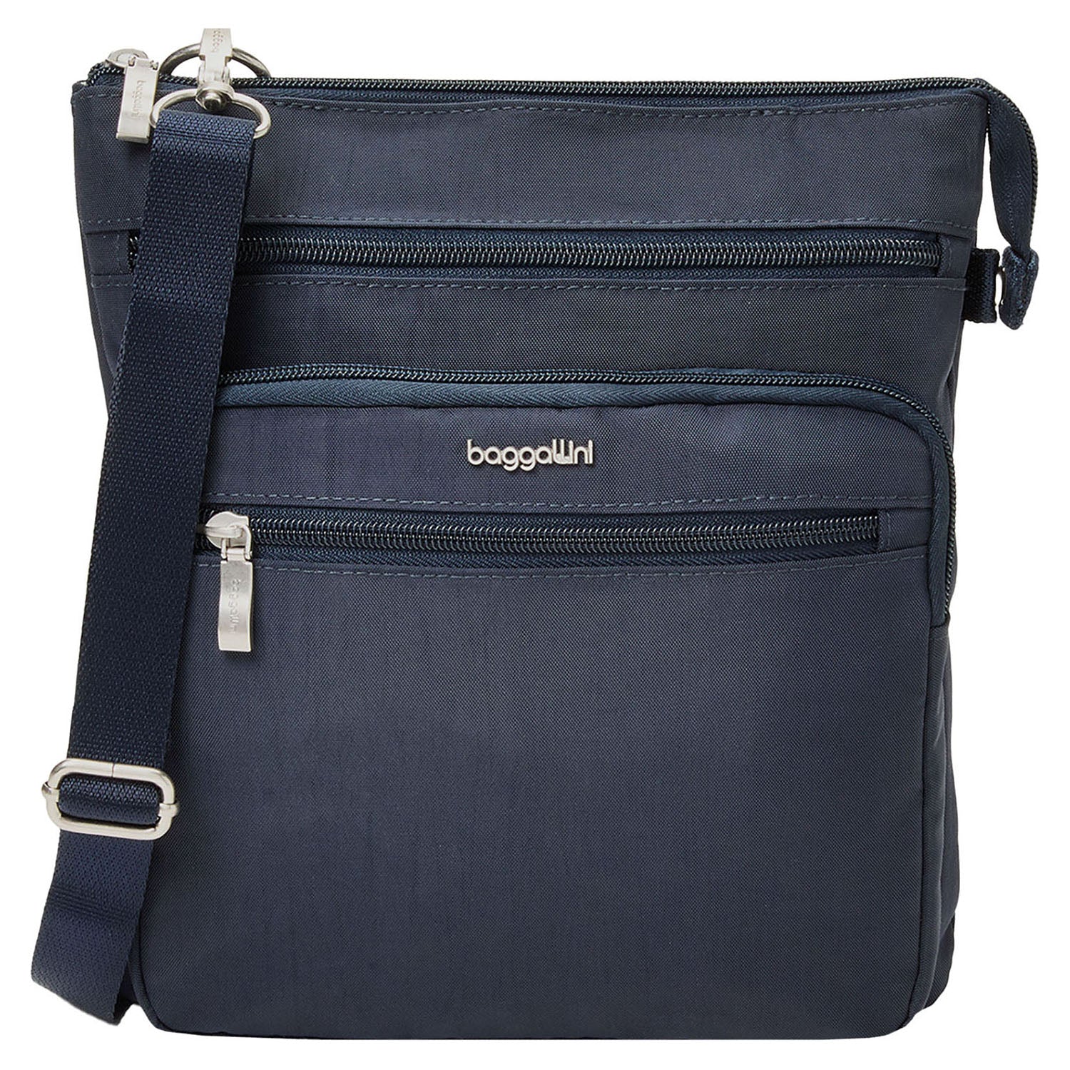 Womens Baggallini Baggallini Out and About Crossbody French Navy French Navy