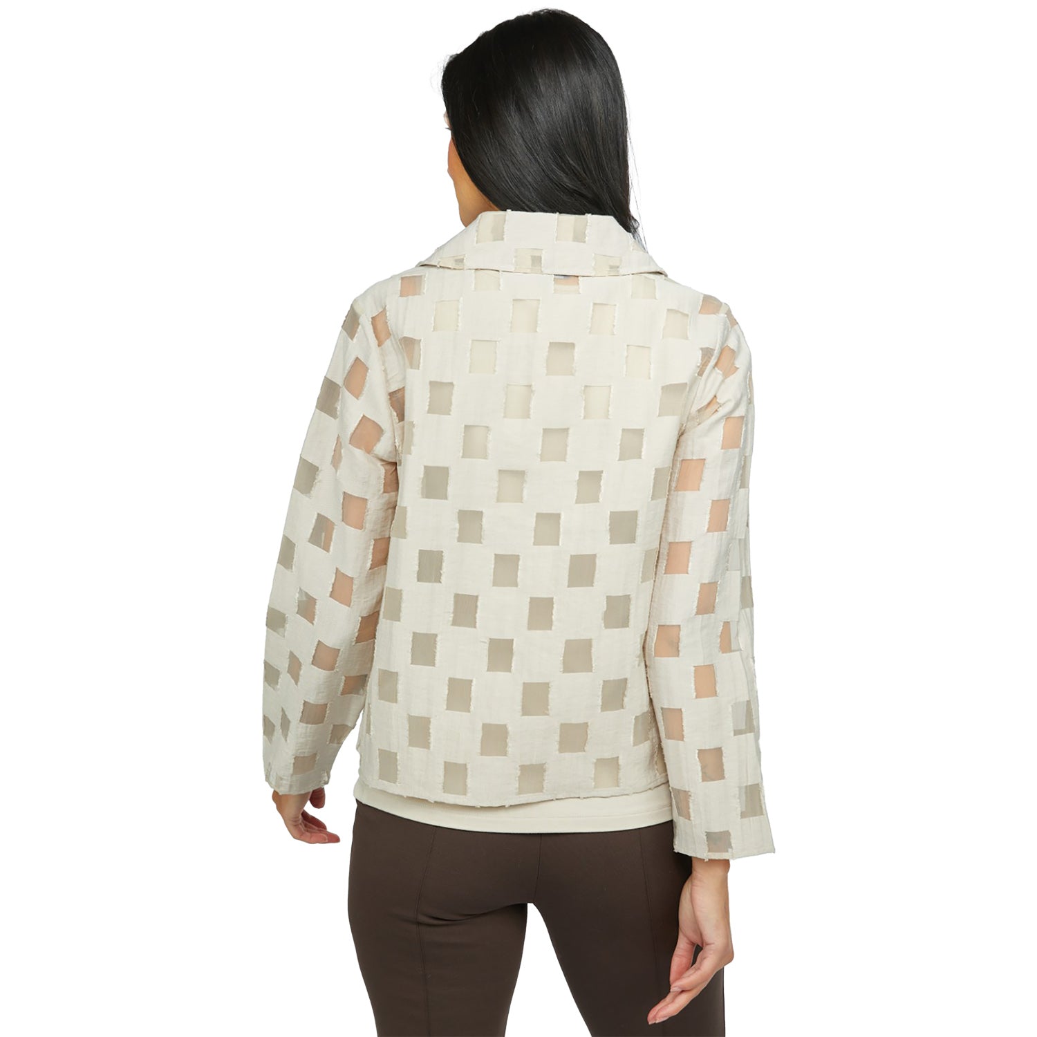 Womens Olivia by habitat Olivia By Habitat Outside The Box Jacket Women's Tops Long Sleeve Cloud Cloud
