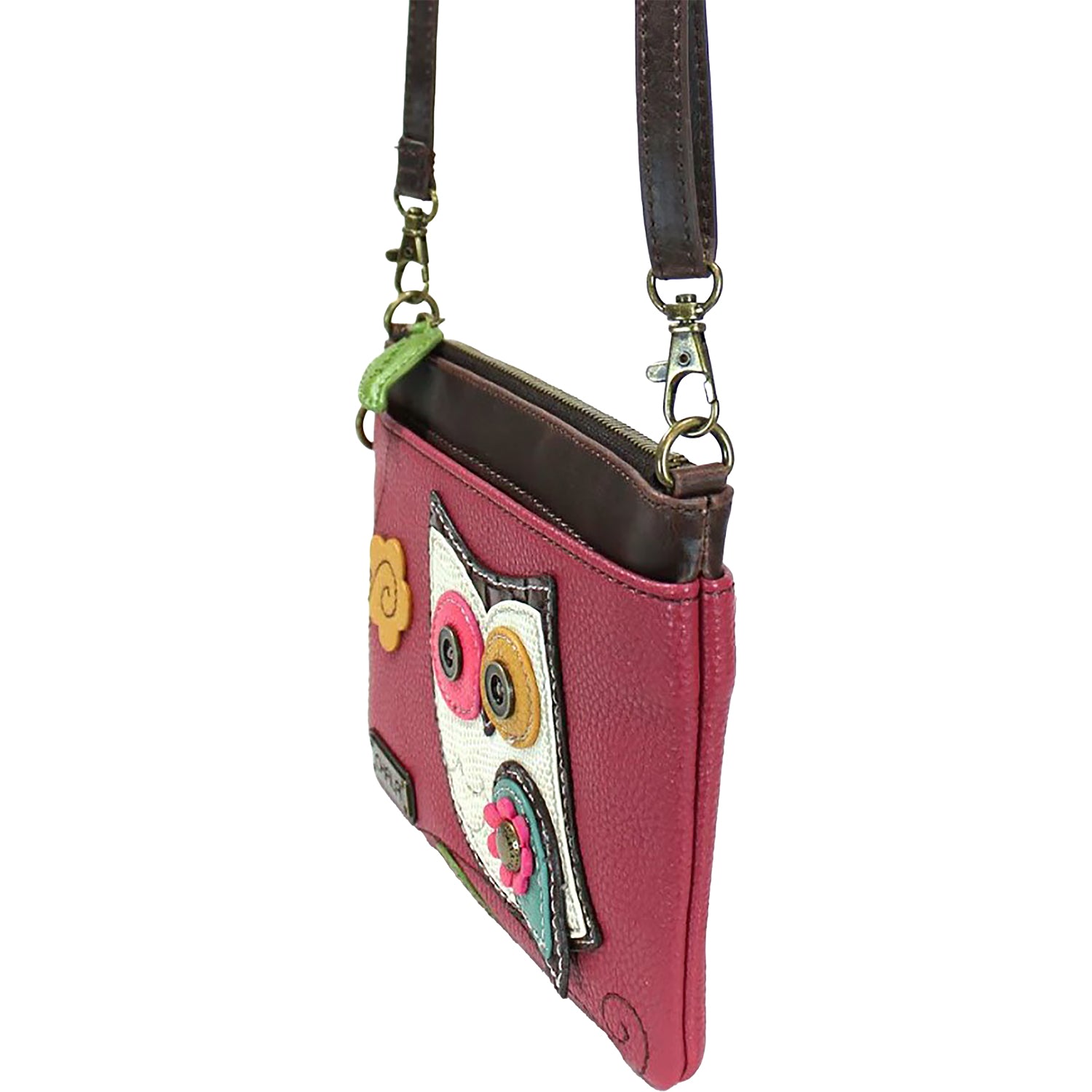 Chala Chala Owl Mini Crossbody Handbag Dark Pink Dark Pink