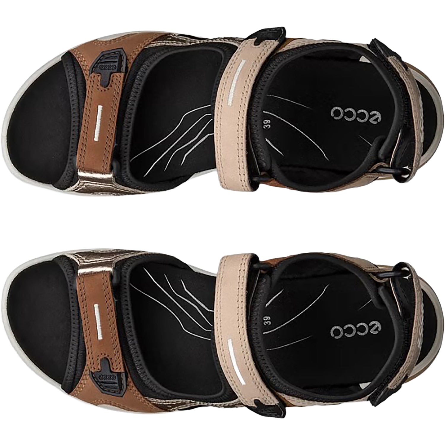 Womens Ecco Ecco Offroad Yucatan Women's Outdoor Sandals Multicolor Brown Multicolor Brown