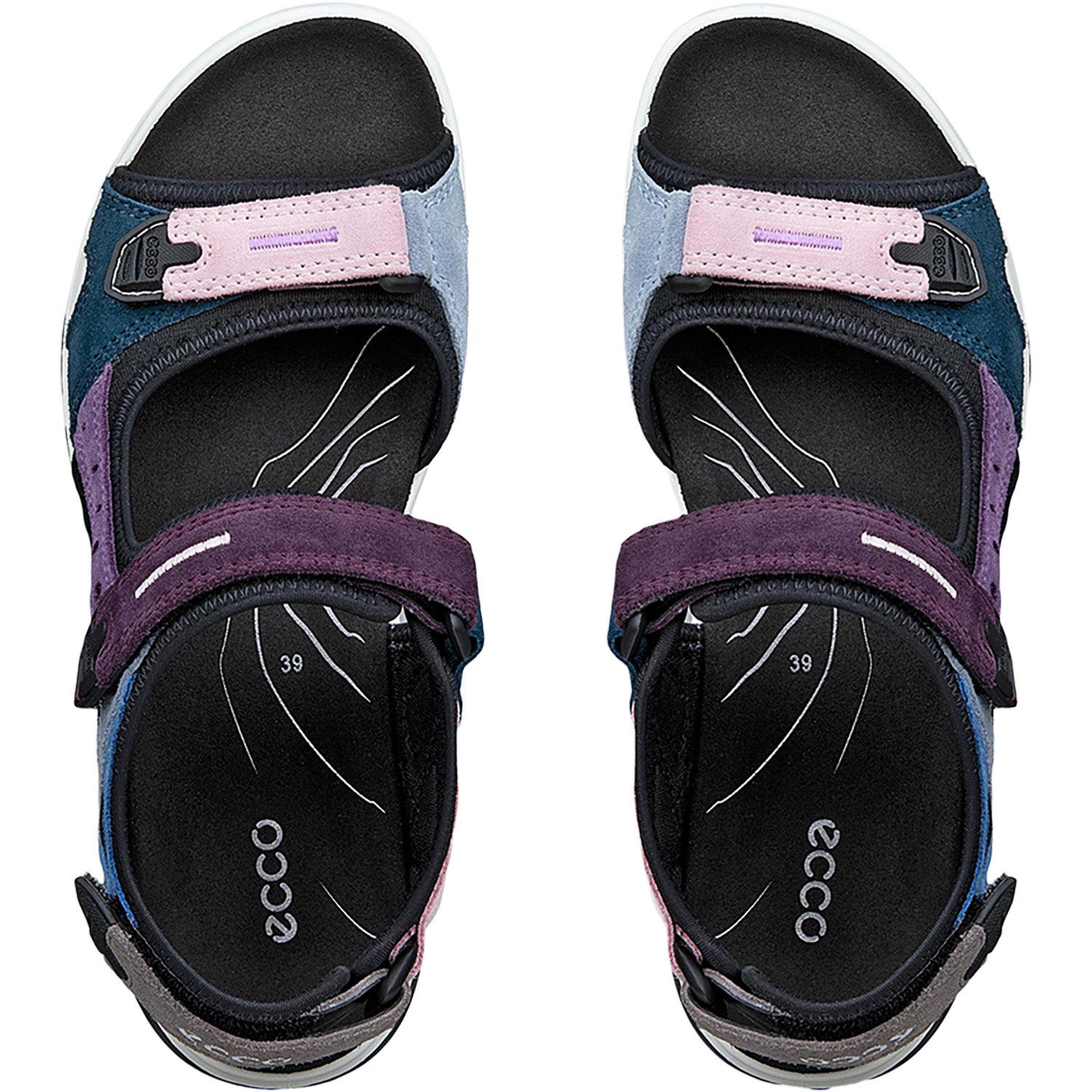 Womens Ecco ECCO Offroad Yucatan Women's Sandals Purple Multi Purple Multi