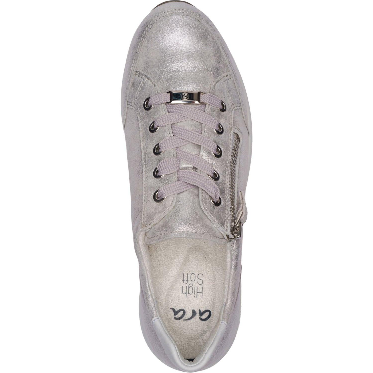 Womens Ara shoes Ara Oleanna Women's Sporty Lace Up Shoes Dusty Nuvolakid/White Calf Dusty Nuvolakid/White Calf