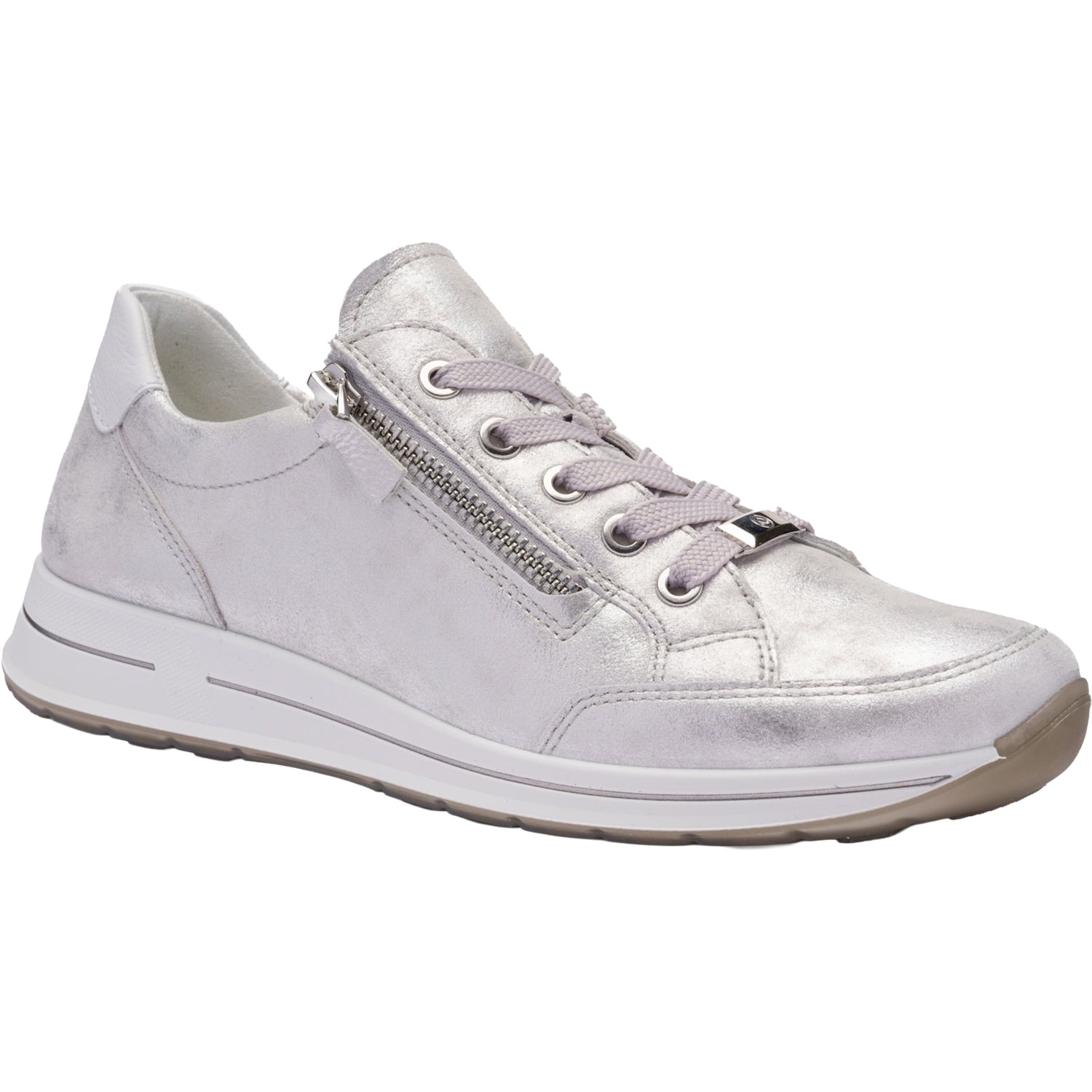 Womens Ara shoes Ara Oleanna Women's Sporty Lace Up Shoes Dusty Nuvolakid/White Calf Dusty Nuvolakid/White Calf