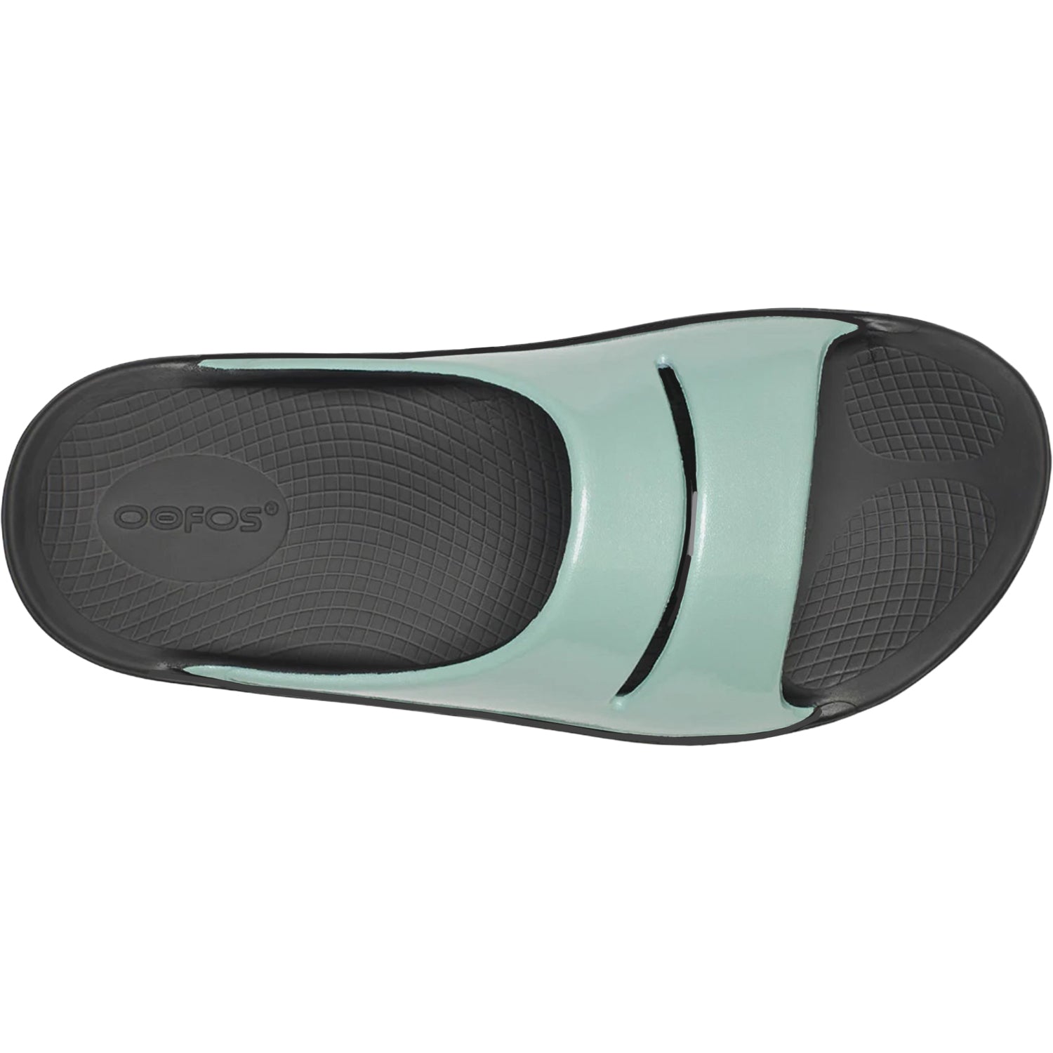 Womens Oofos OOFOS OOahh Luxe Slide Women's Recovery Slides Oasis Oasis