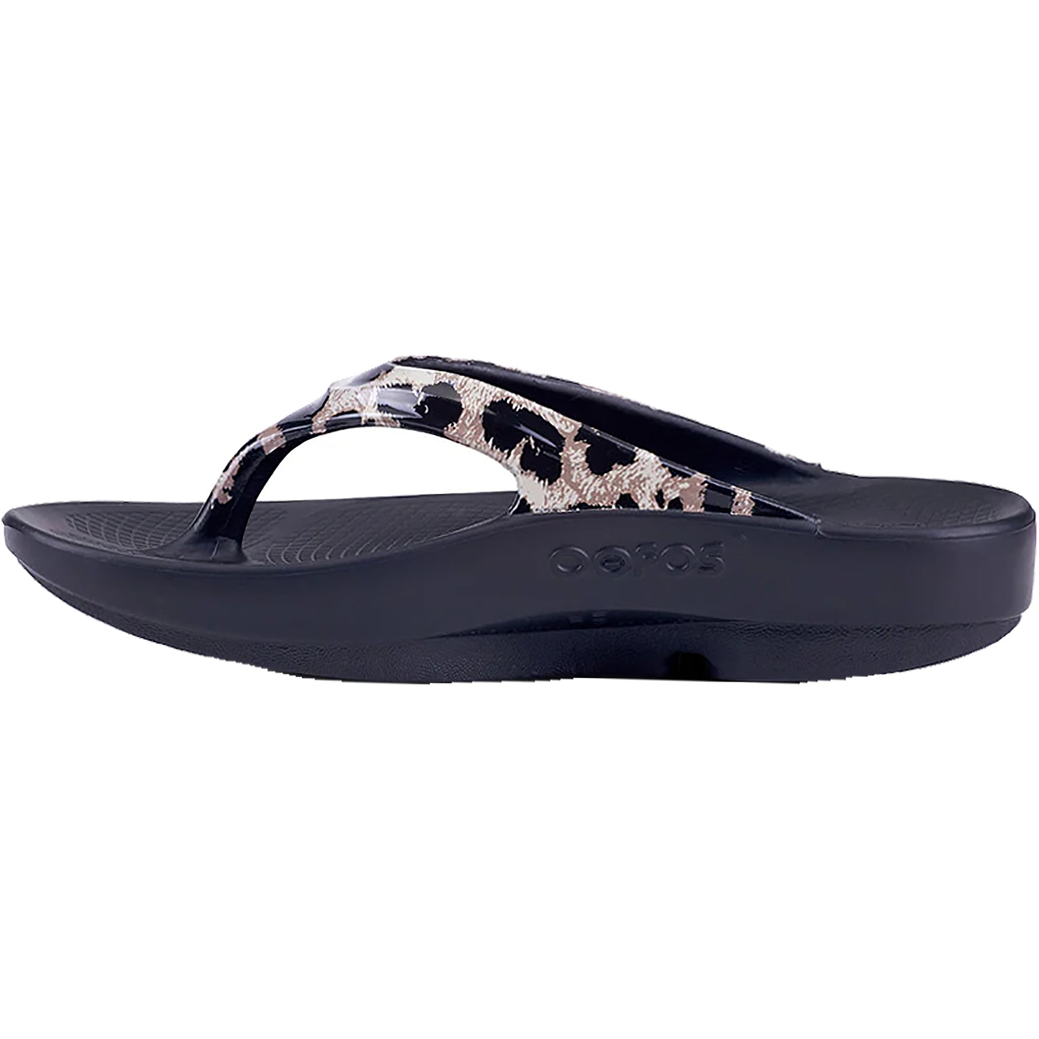 ● OOFOS ● OOLALA BLACK LEOPARD Oofos Women's OOlala Limited Sandals - Leopard | elliottsboots