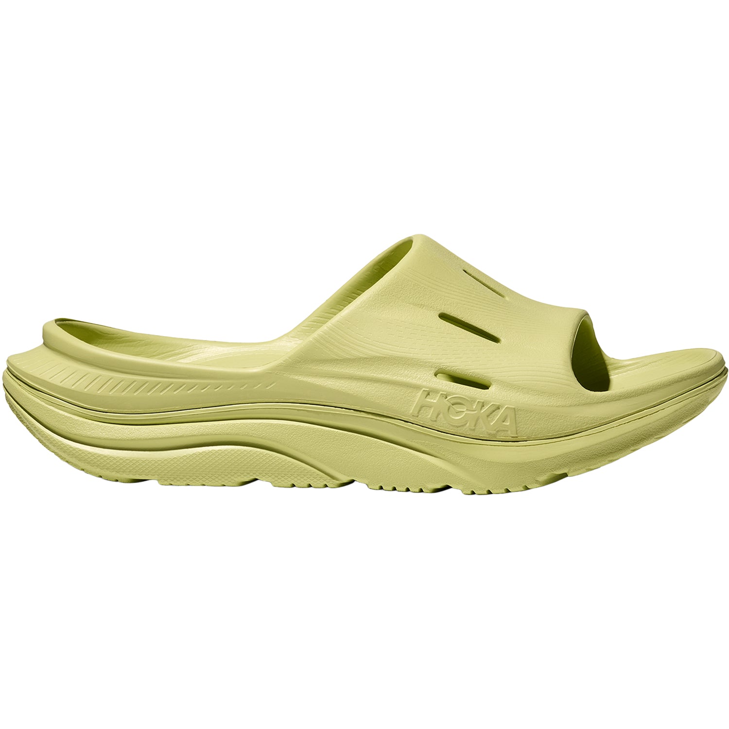 Womens Hoka one one Unisex Hoka Ora Recovery Slide 3 Honeydew/Honeydew Honeydew/Honeydew