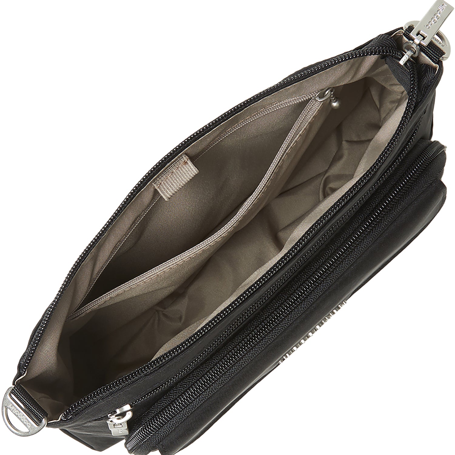 Womens Baggallini Baggallini Original Everyday Bag Black w/Sand Lining Black w/Sand Lining