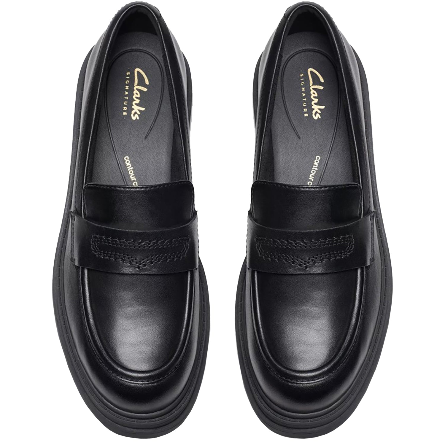 Clarks Orinoco3 Edge Women's Dressy Loafers Black Leather Footwear etc. Clarks Orinoco3 Edge Women's Dressy Loafers Black Leather Footwear etc.