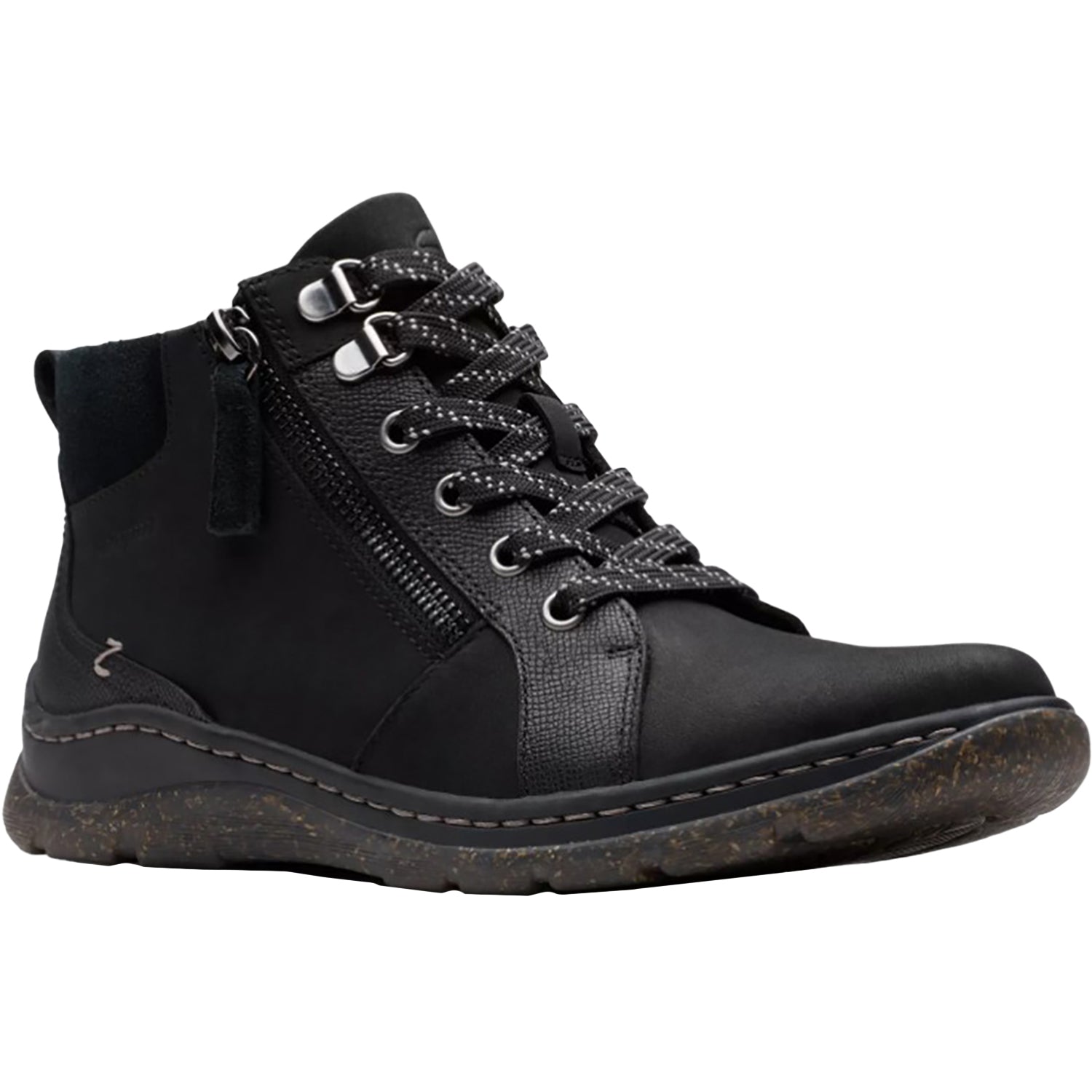 Womens Clarks Clarks Orlene Top Waterproof Women's Boots Black Leather Black Leather