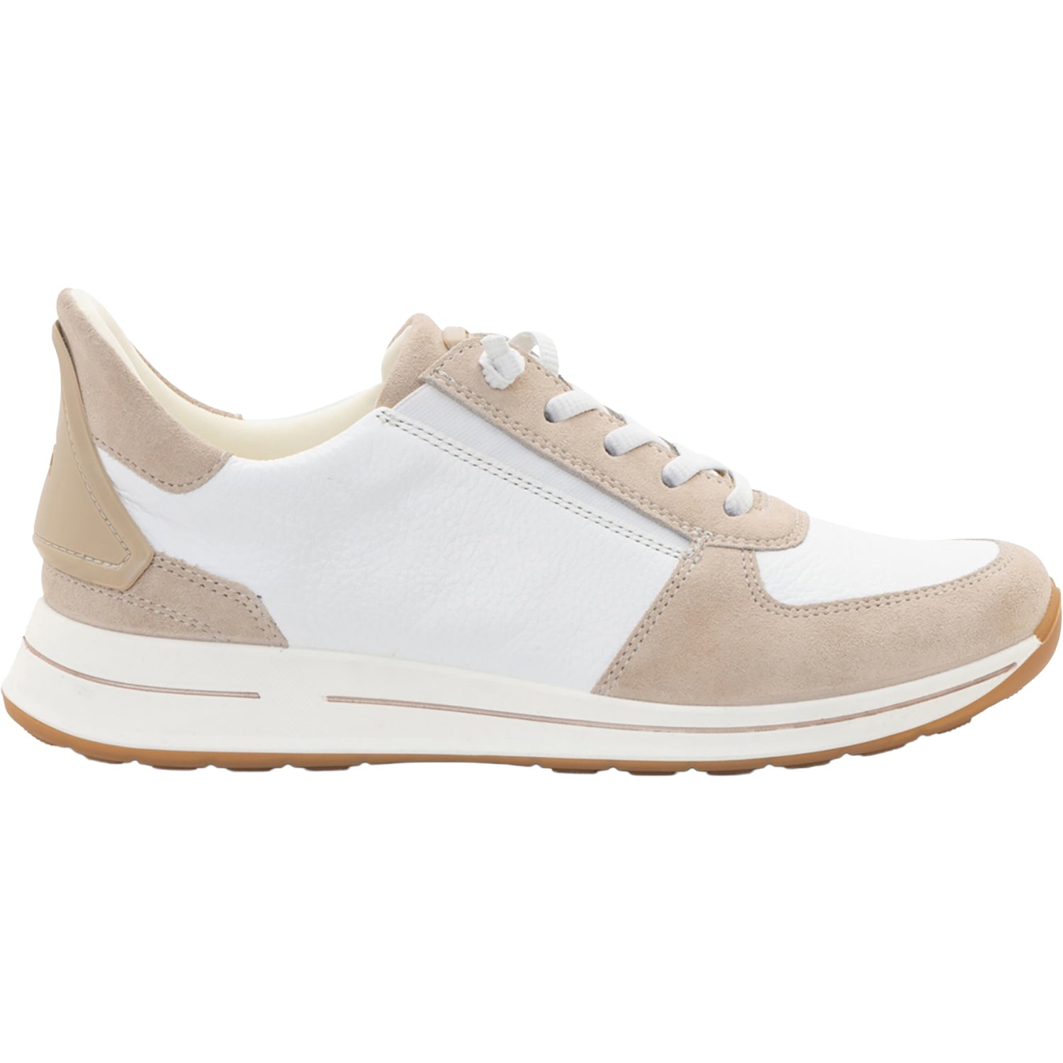 Womens Ara shoes Ara Ovation Women's Casual Lace-Ups Shell Suede White Calf Shell Suede White Calf