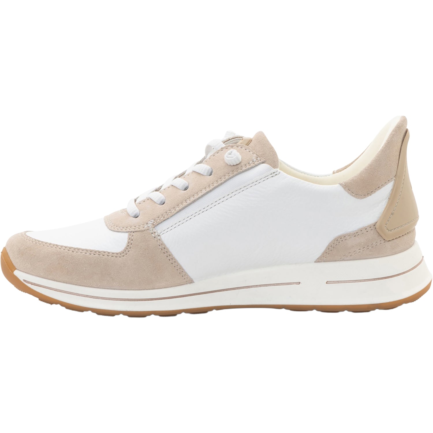 Womens Ara shoes Ara Ovation Women's Casual Lace-Ups Shell Suede White Calf Shell Suede White Calf
