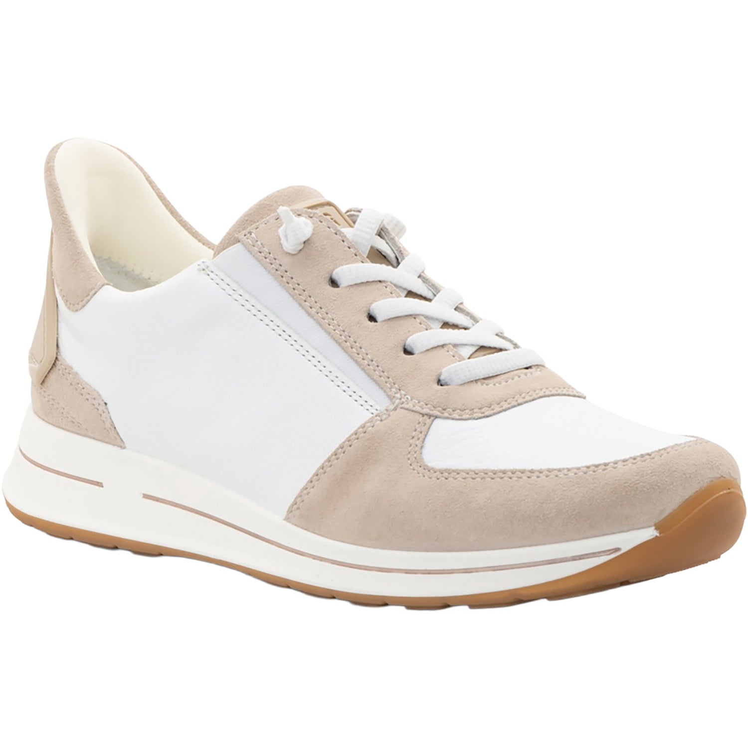 Womens Ara shoes Ara Ovation Women's Casual Lace-Ups Shell Suede White Calf Shell Suede White Calf