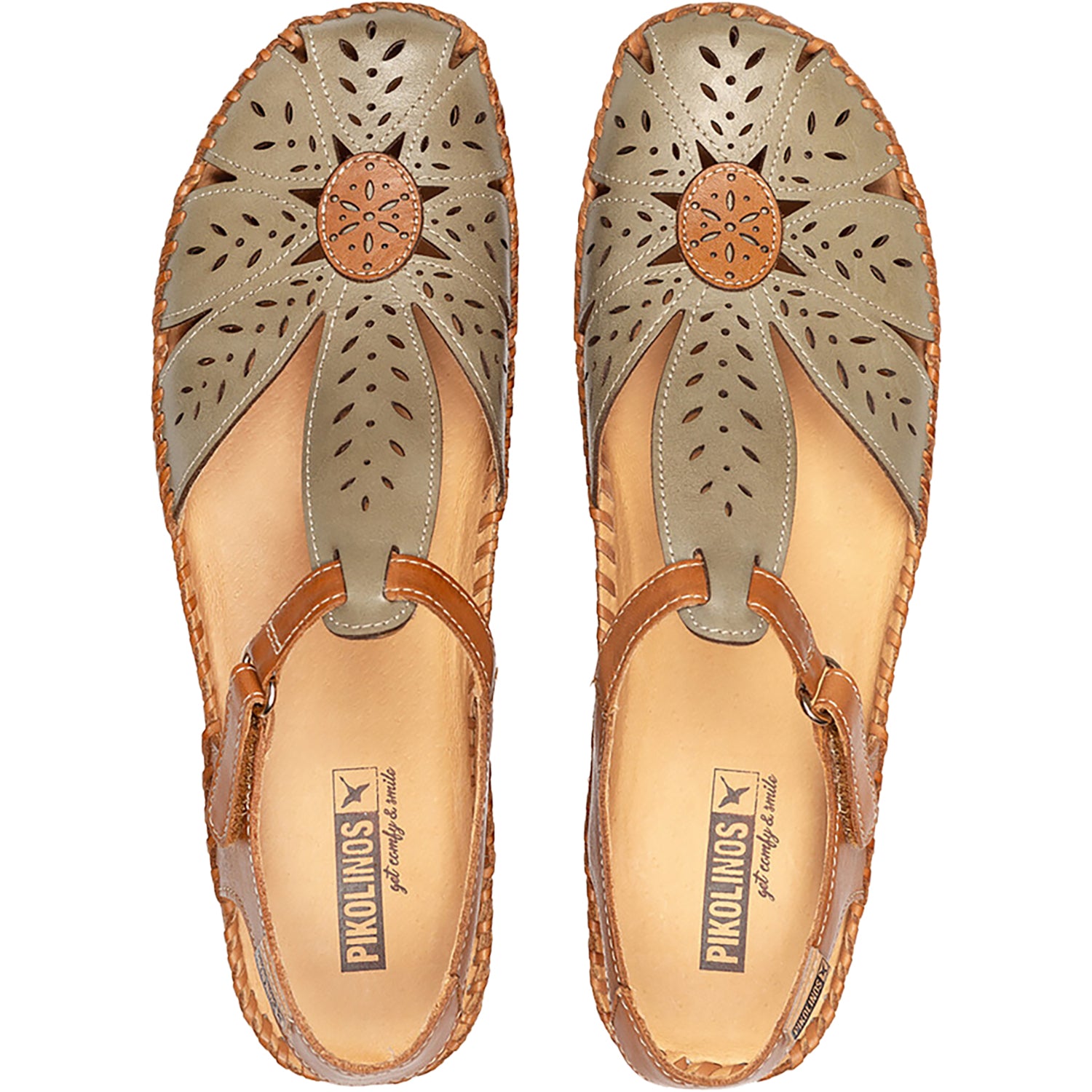 Womens Pikolinos Pikolinos P Vallarta 655-0841C1 Women's Mary Jane Traditional Sage Sage