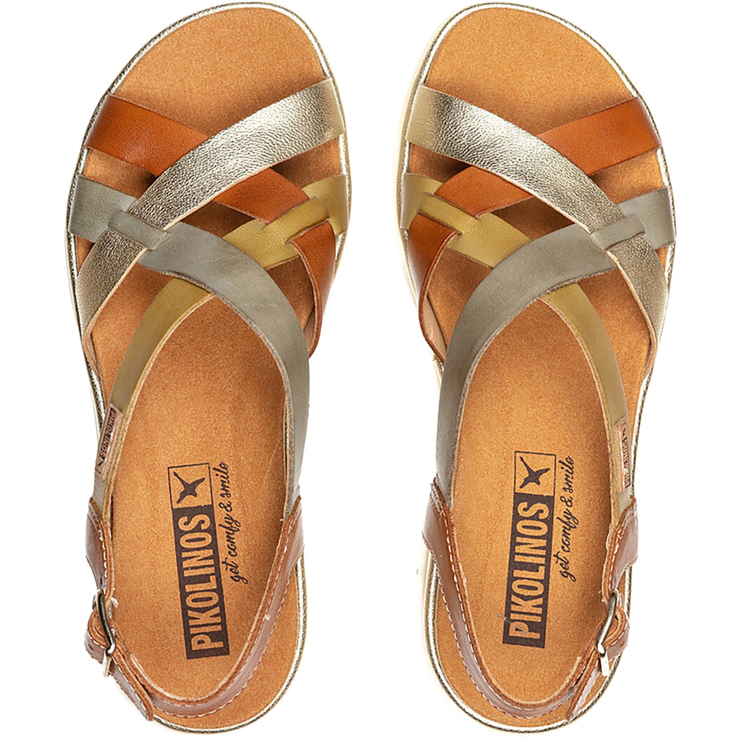 Womens Pikolinos Pikolinos Palma W4N-0650C1 Women's Wedge Sandals Brandy Brandy